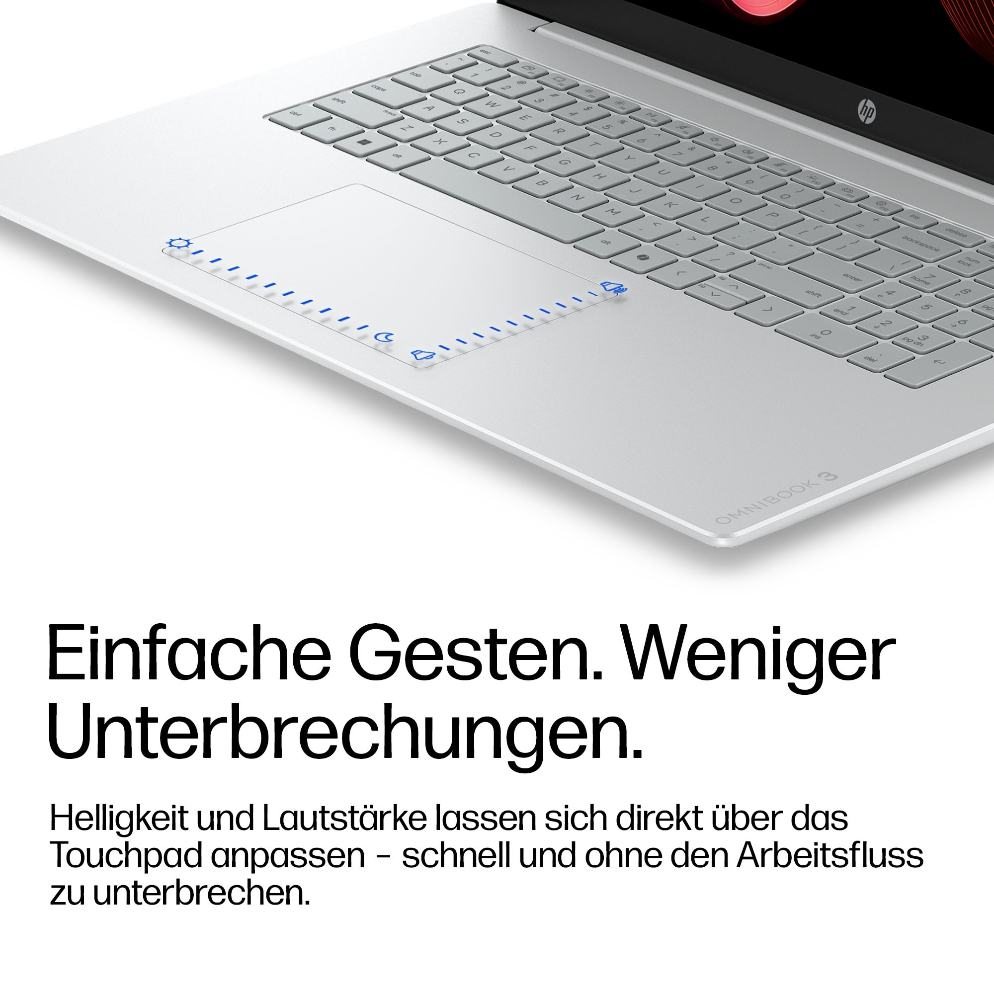 HP Notebook »OmniBook 3 17-dg0055ngx« 43,9 cm / 17,3 ″ Intel Ultra 5 Intel Graphics 512 GB SSD