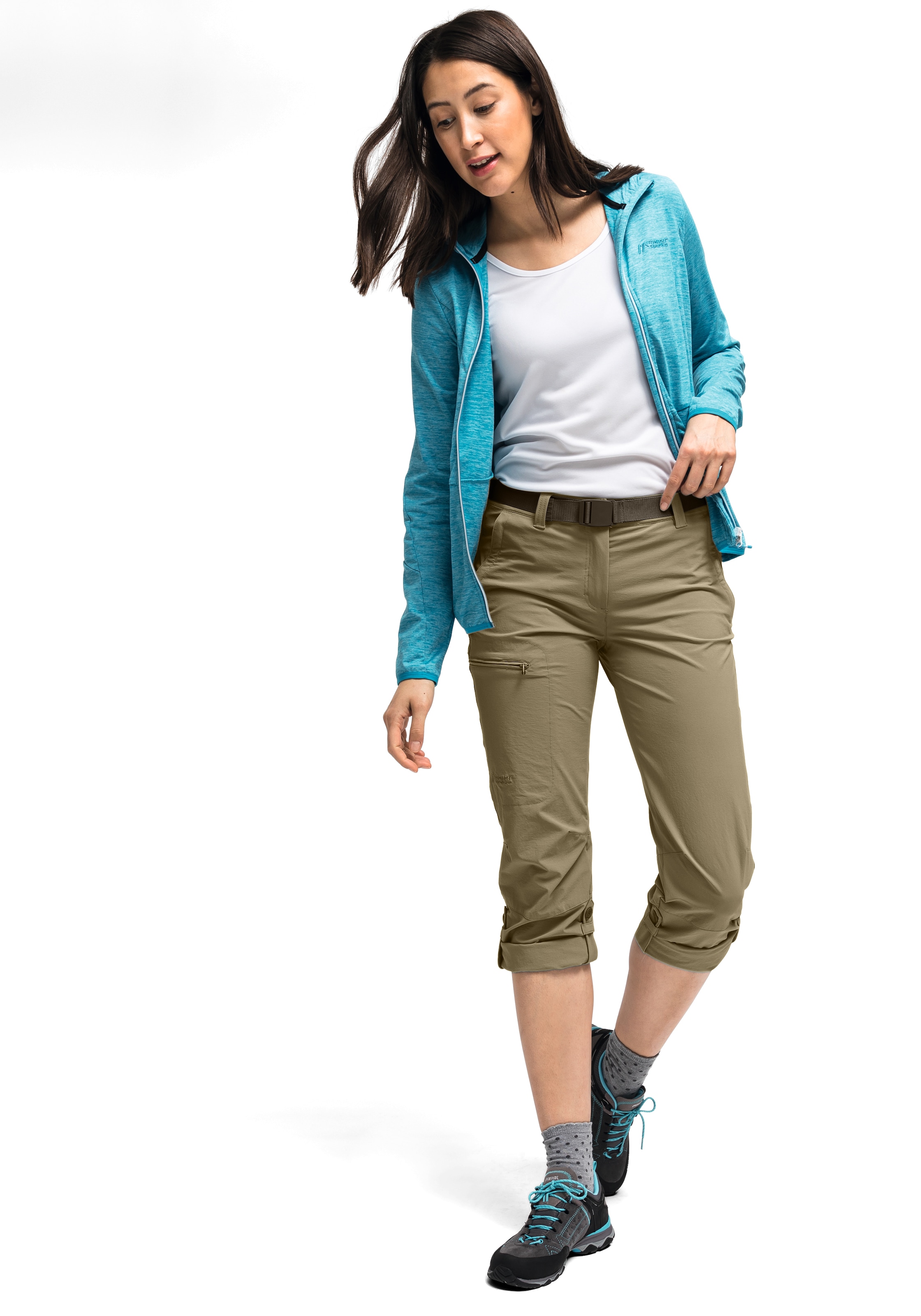Maier Sports Funktionshose »Lulaka«, Damen Wanderhose, atmungsaktive Outdoor-Hose mit Roll up Funktion