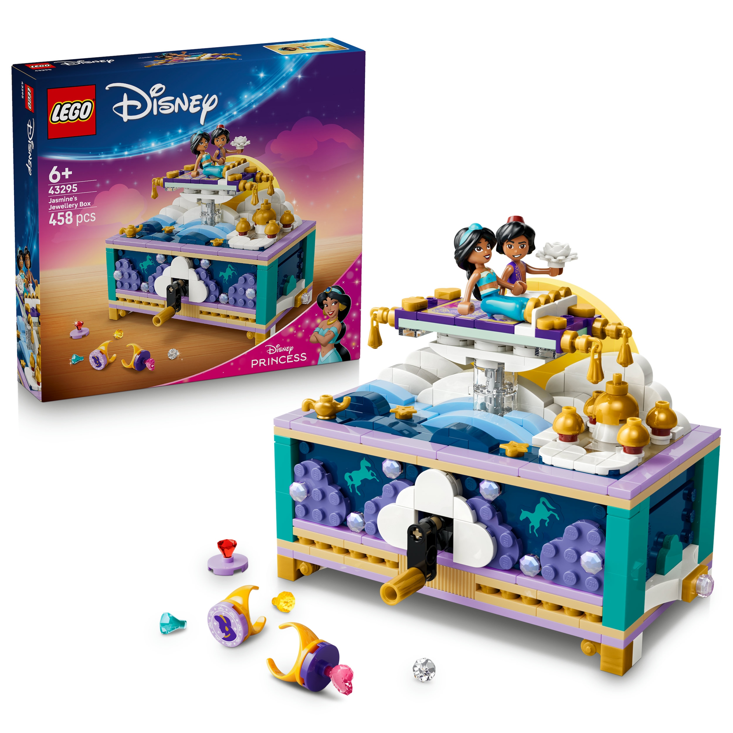 LEGO® Konstruktionsspielsteine »Jasmins Schmuckkästchen (43295), LEGO Disney Princess«