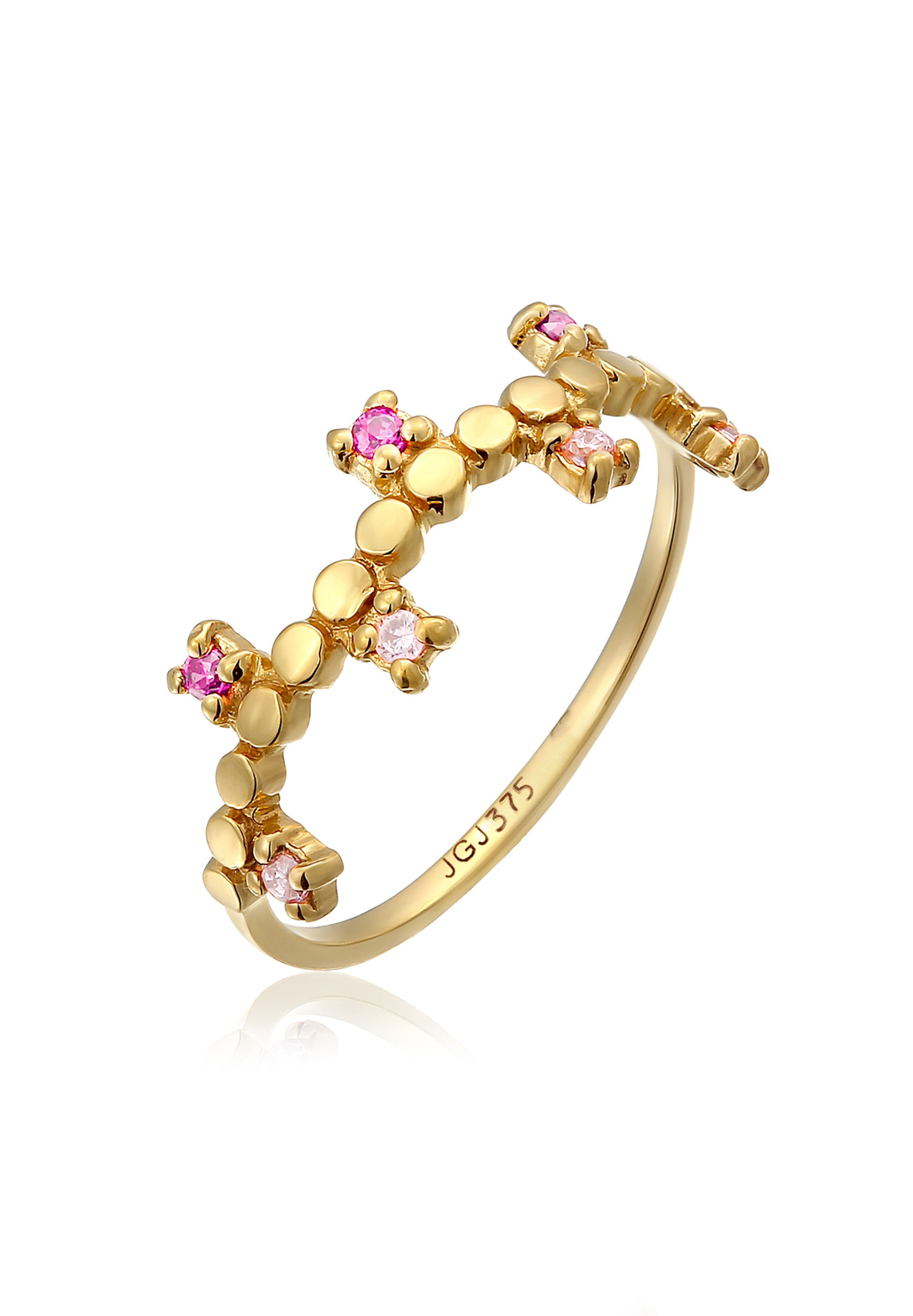 HAZE & GLORY Silberring »Ring Victory of Love 375 Gelbgold«