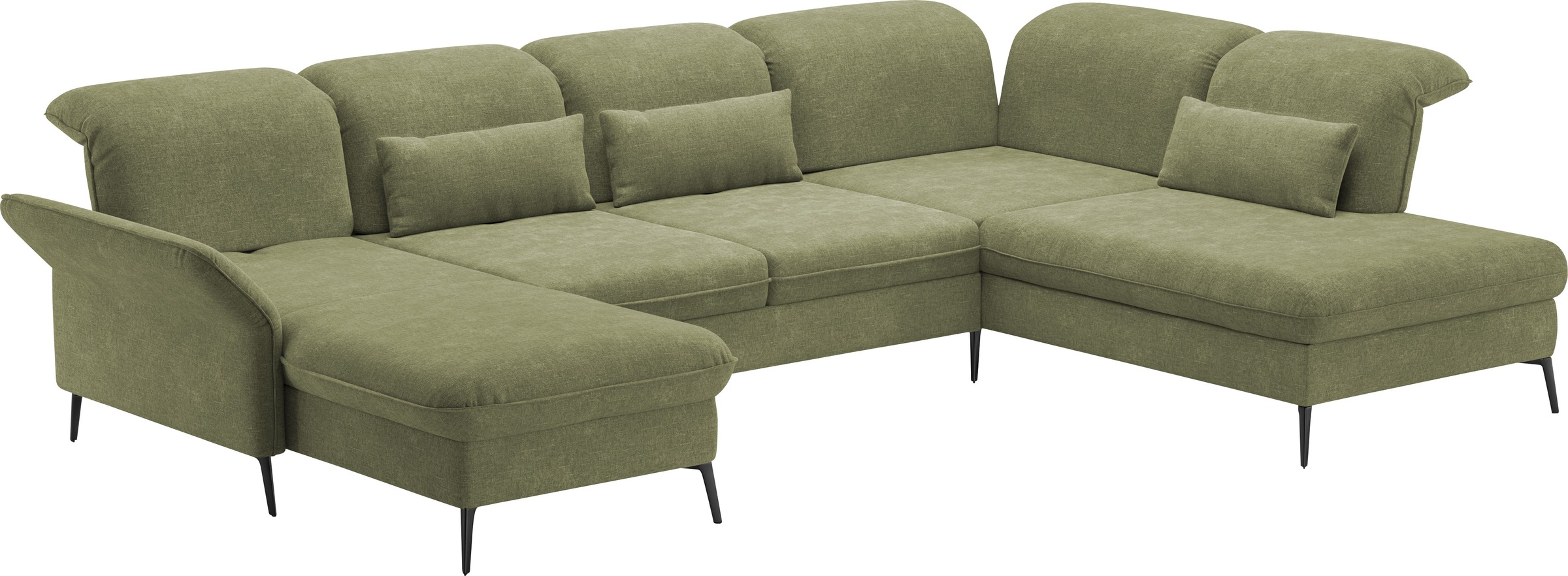 sit&more Wohnlandschaft »Emely«, mit Sitztiefenverstellung optional mit Bettfunktion und Bettkasten
