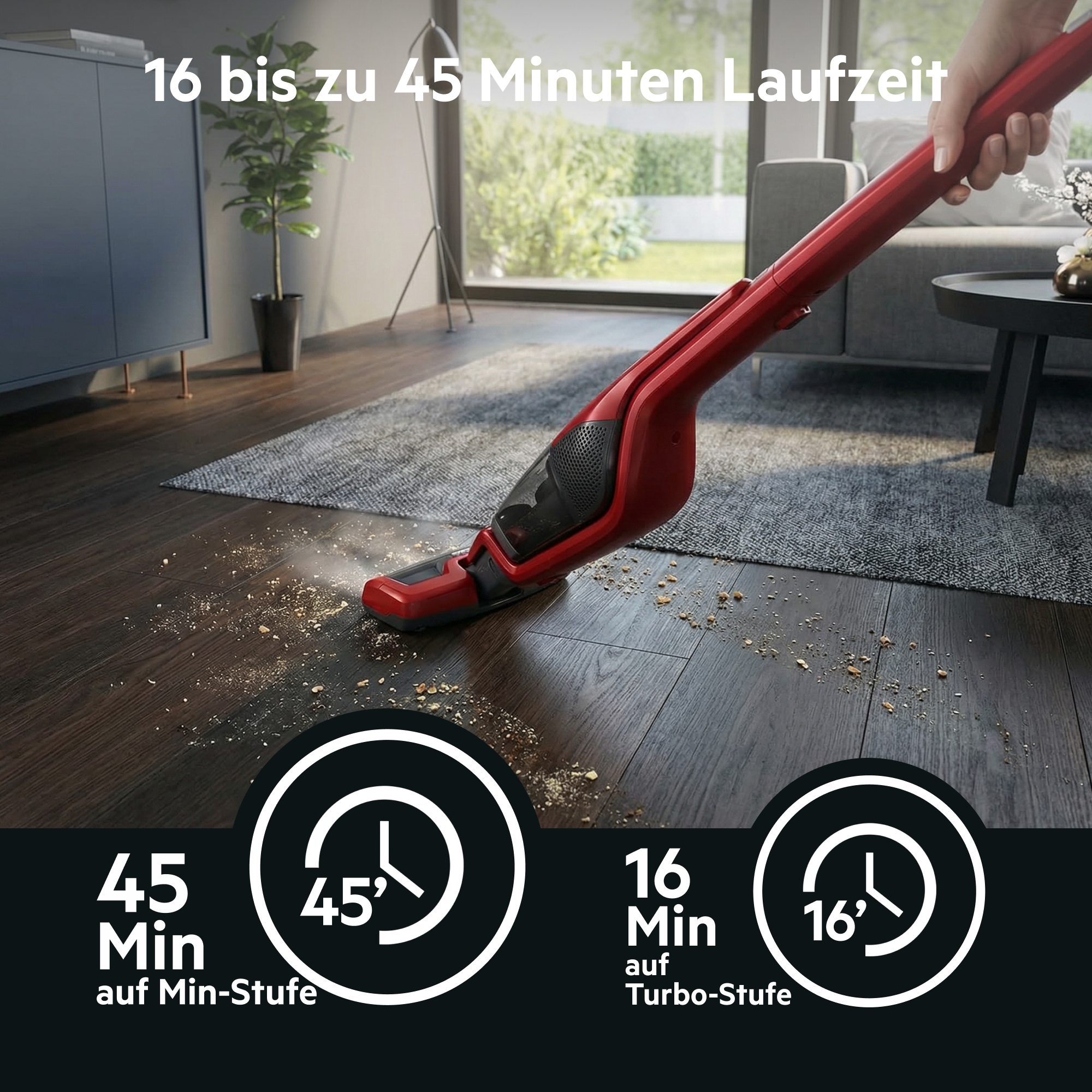 AEG Akku-Hand-und Stielstaubsauger »CX7 ANIMAL AKKU-STAUBSAUGER (CX7-2-45AN)« 2in1-Funktion, ideal zur Tierhaarentfernung, bis zu 45 Min. Laufzeit