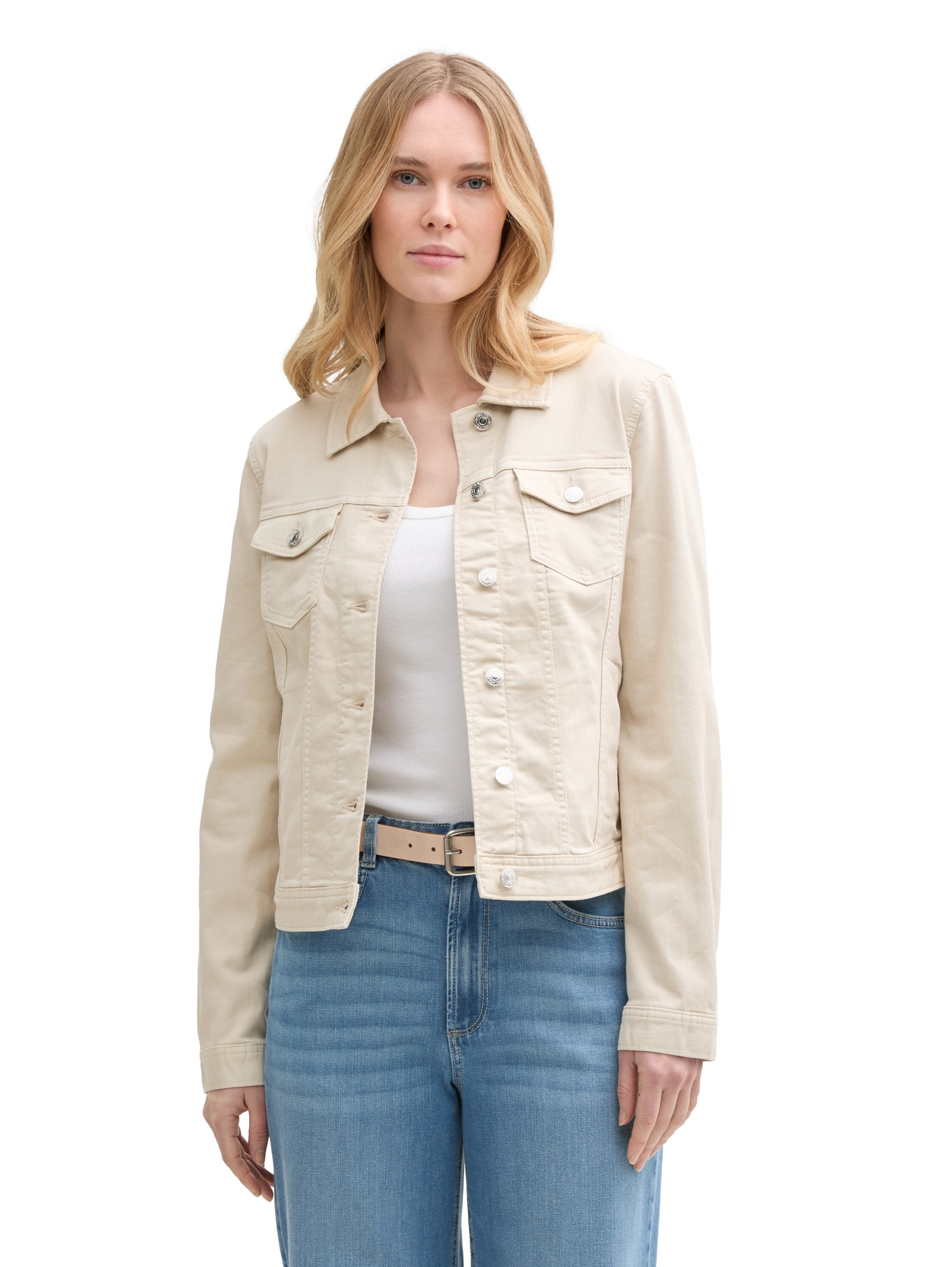 TOM TAILOR Jeansjacke, im farbigen Denim