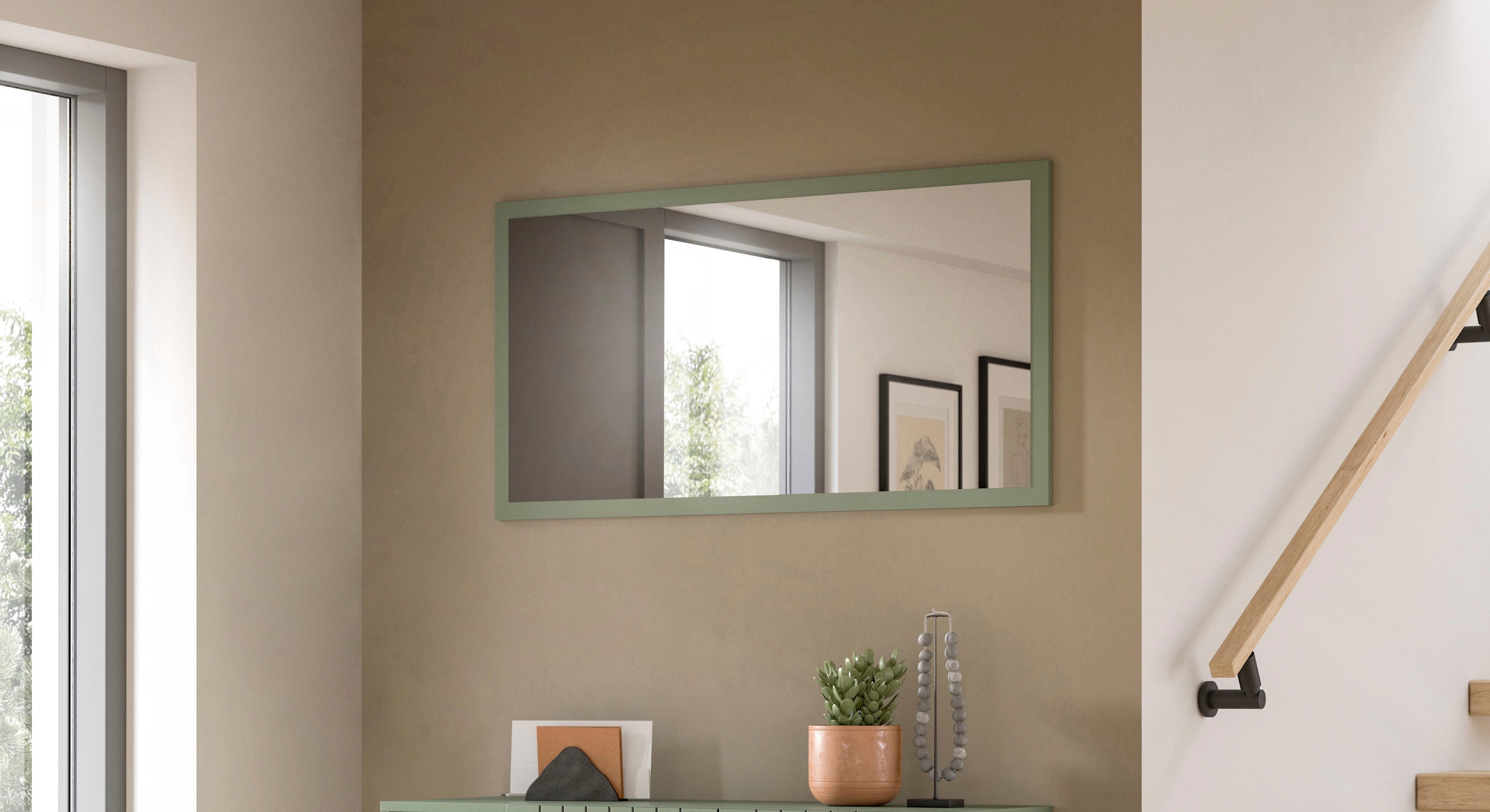 INOSIGN Spiegel »TATIO,106x55x2 cm, große Spiegelfläche« Garderobenspiegel, Flurspiegel