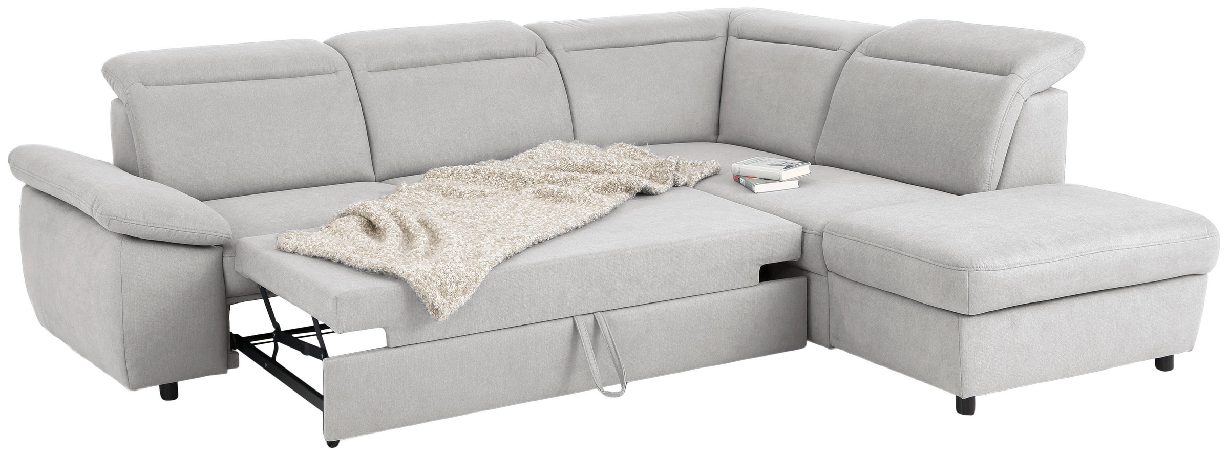 Home affaire Ecksofa »Mauritius L-Form«, mit Ottomane, mit Kopfteil- und Armlehnverstellung