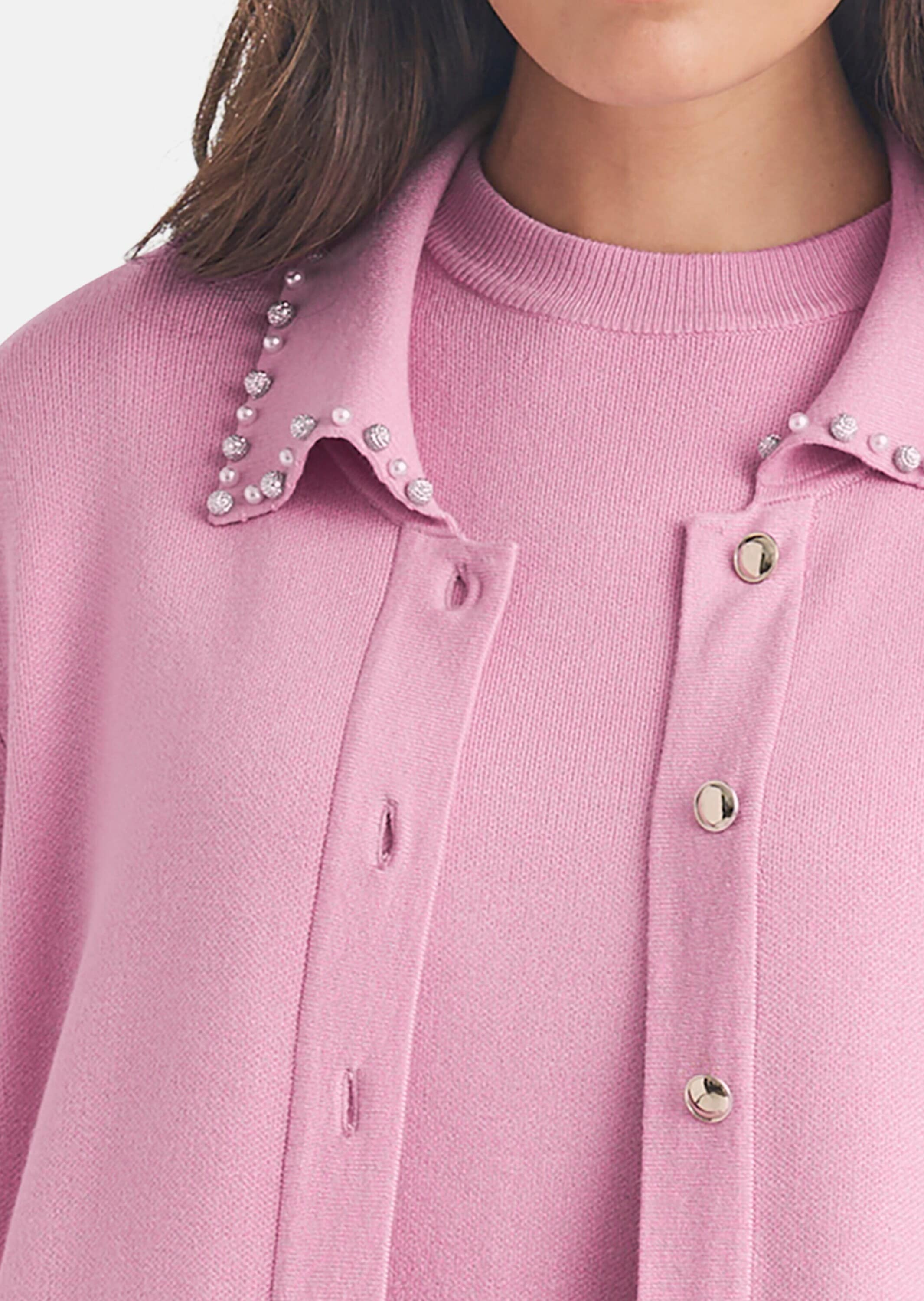 MADELEINE Strickjacke »Strickjacke Strickjacke mit Zierperlen«