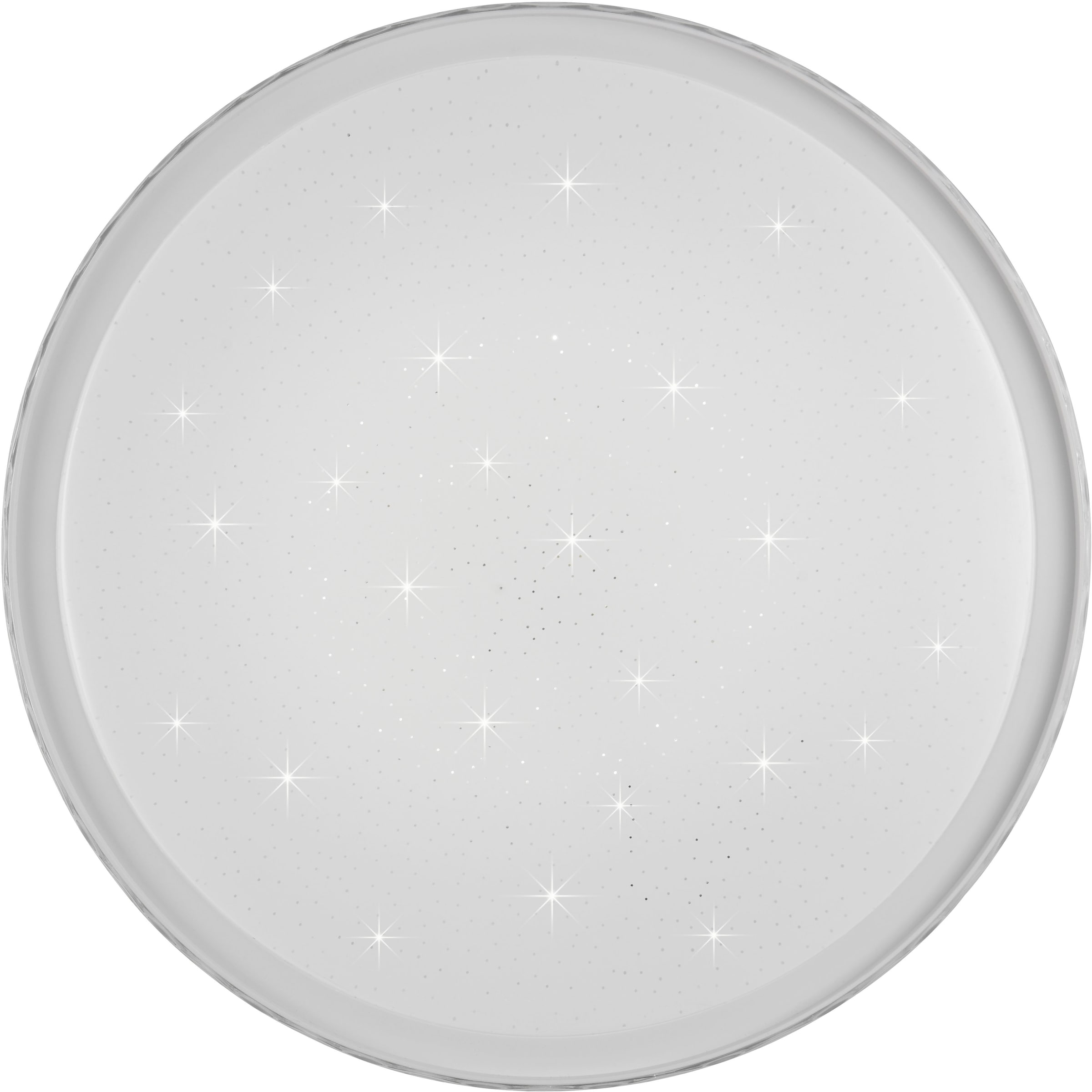 REALITY Leuchten LED Deckenleuchte »VARDA, LED Deckenlampe 24W 2500 Lumen, CCT 2700-6500K, Fernbedienung« LED-Board 1 Stk. Farbwechsler | warmweiß - kaltweiß Starlight, Memoryfunktion, Nachtlicht, Switch Dimmer, Timer Ø 39 cm