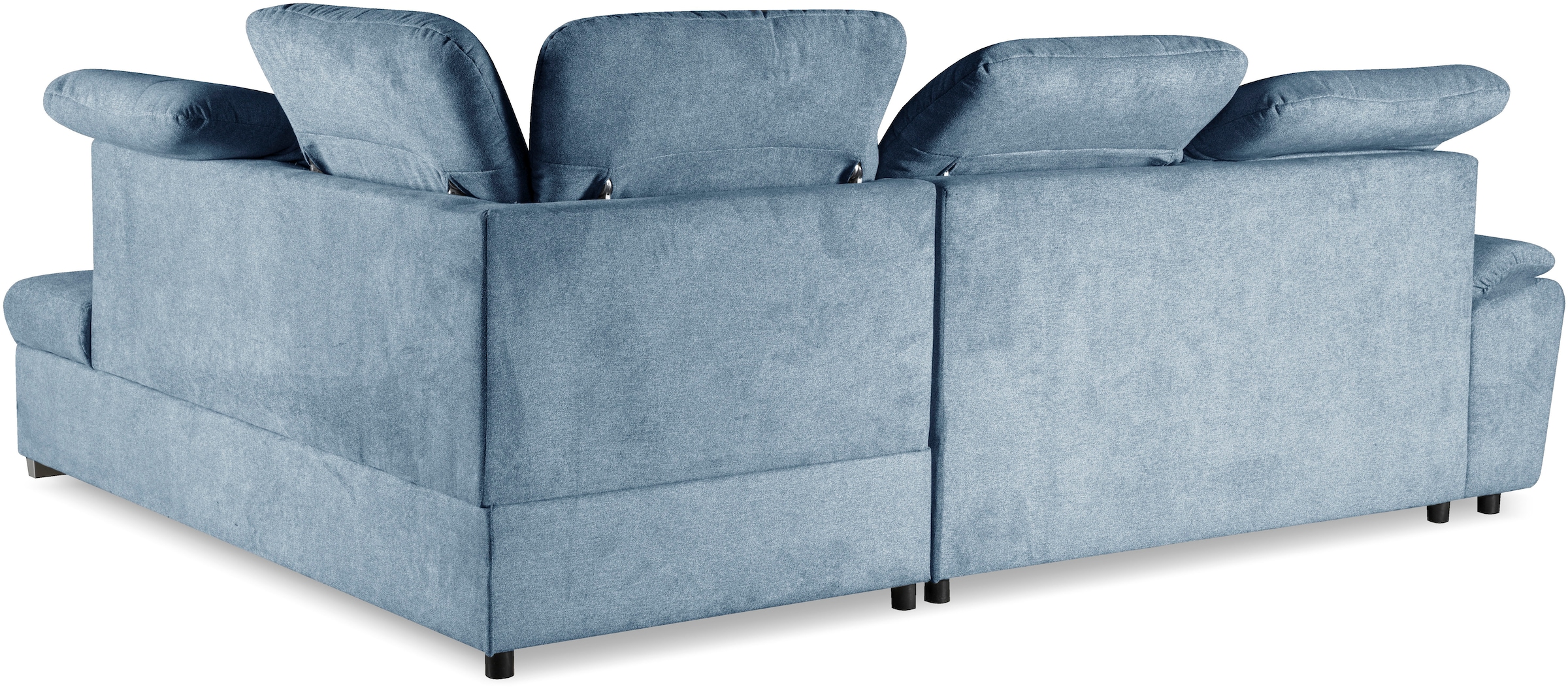 WERK2 Ecksofa »Brindisi, Multifunktion, bequem & komfortabel, Breite 263cm, L-Form« mit verstellbaren Kopfteilen, Bettfunktion & Bettkasten