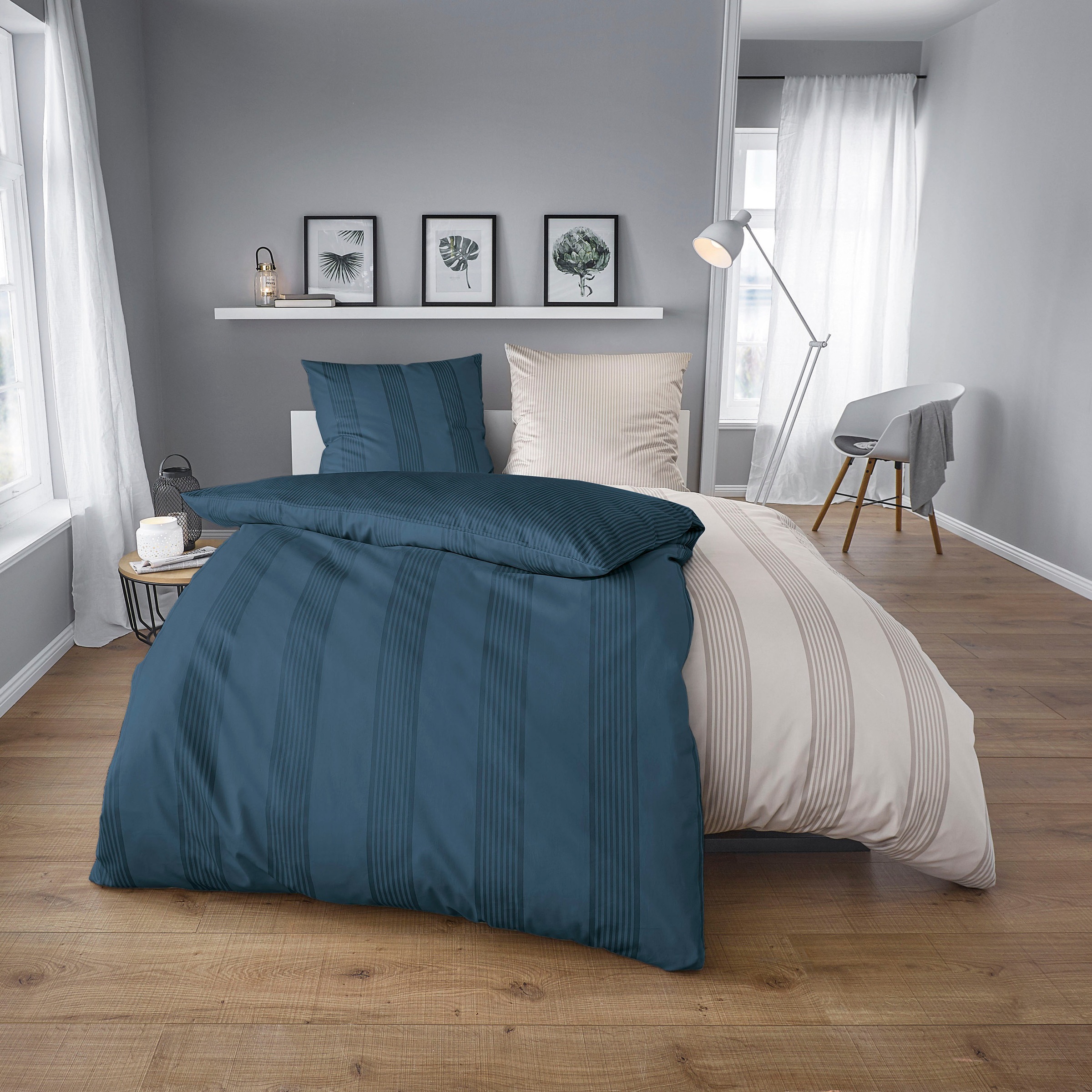 Kleine Wolke Wendebettwäsche »Lina«, im eleganten Streifendesign