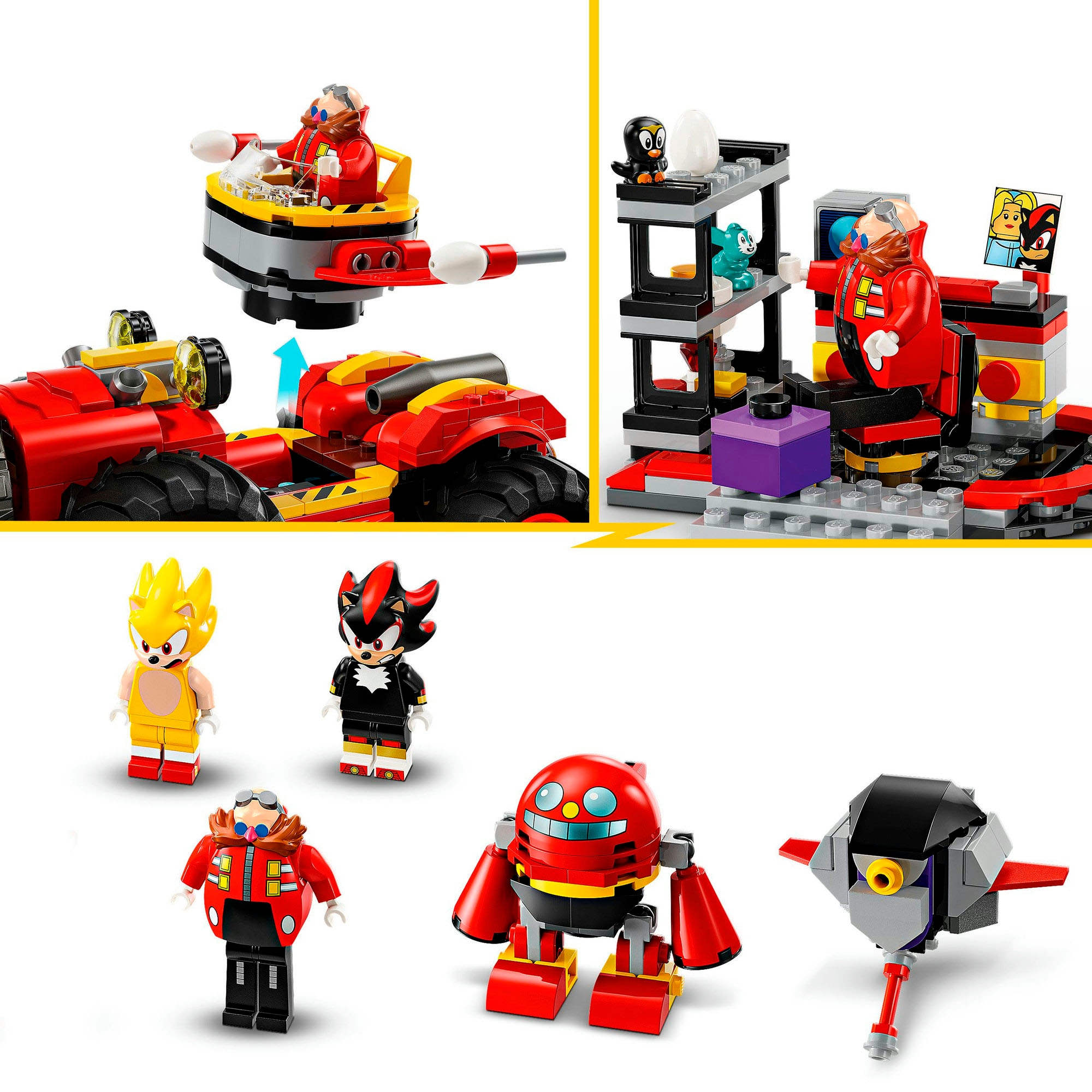 LEGO® Konstruktionsspielsteine »Super Sonic vs. Egg Drillster (76999), LEGO Sonic«, (590 St.), Made in Europe