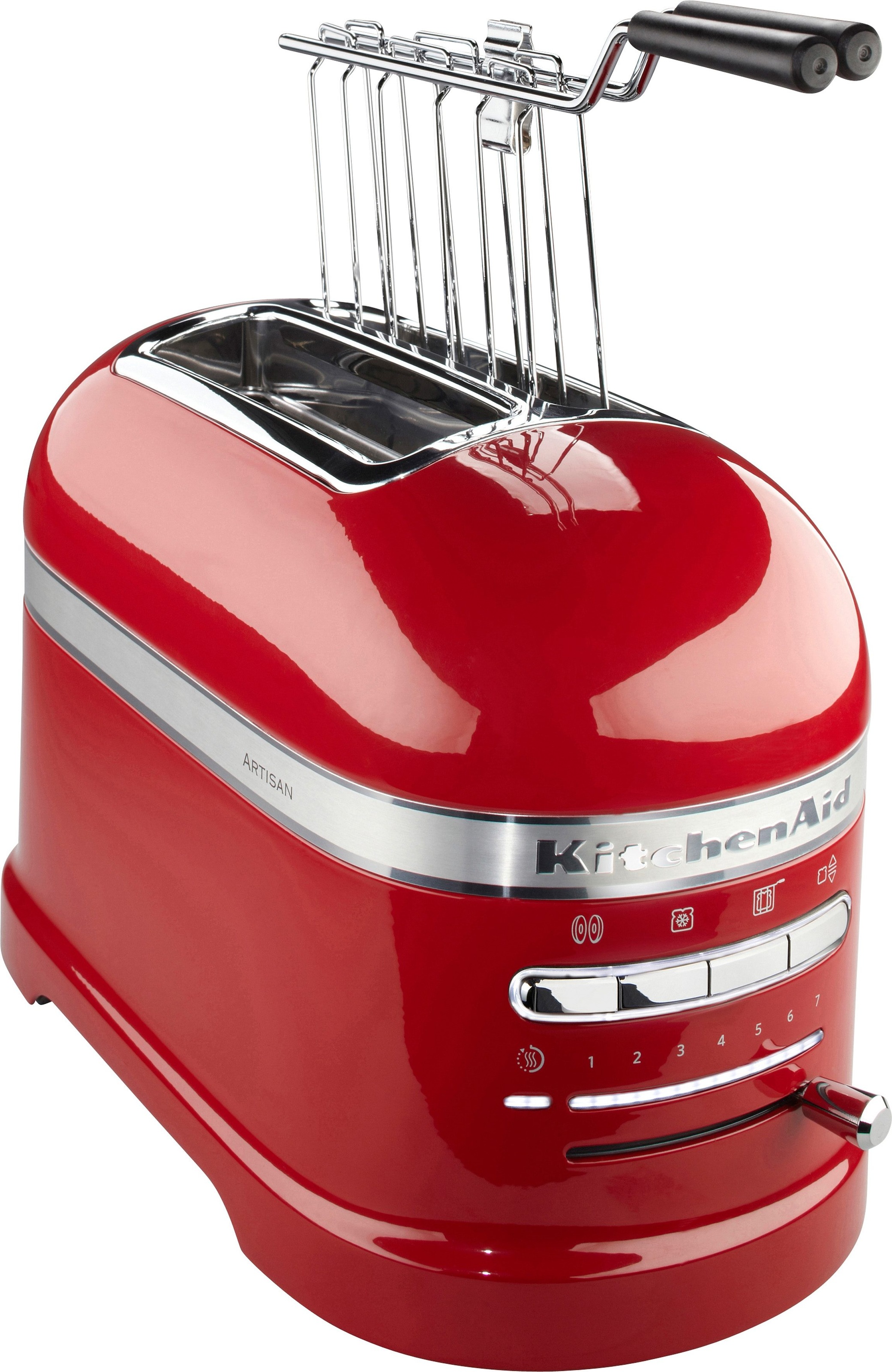 KitchenAid Toaster »Artisan 5KMT2204EER EMPIRE ROT«, 2 kurze Schlitze, für 2 Scheiben, 1250 W, mit Sandwichzange