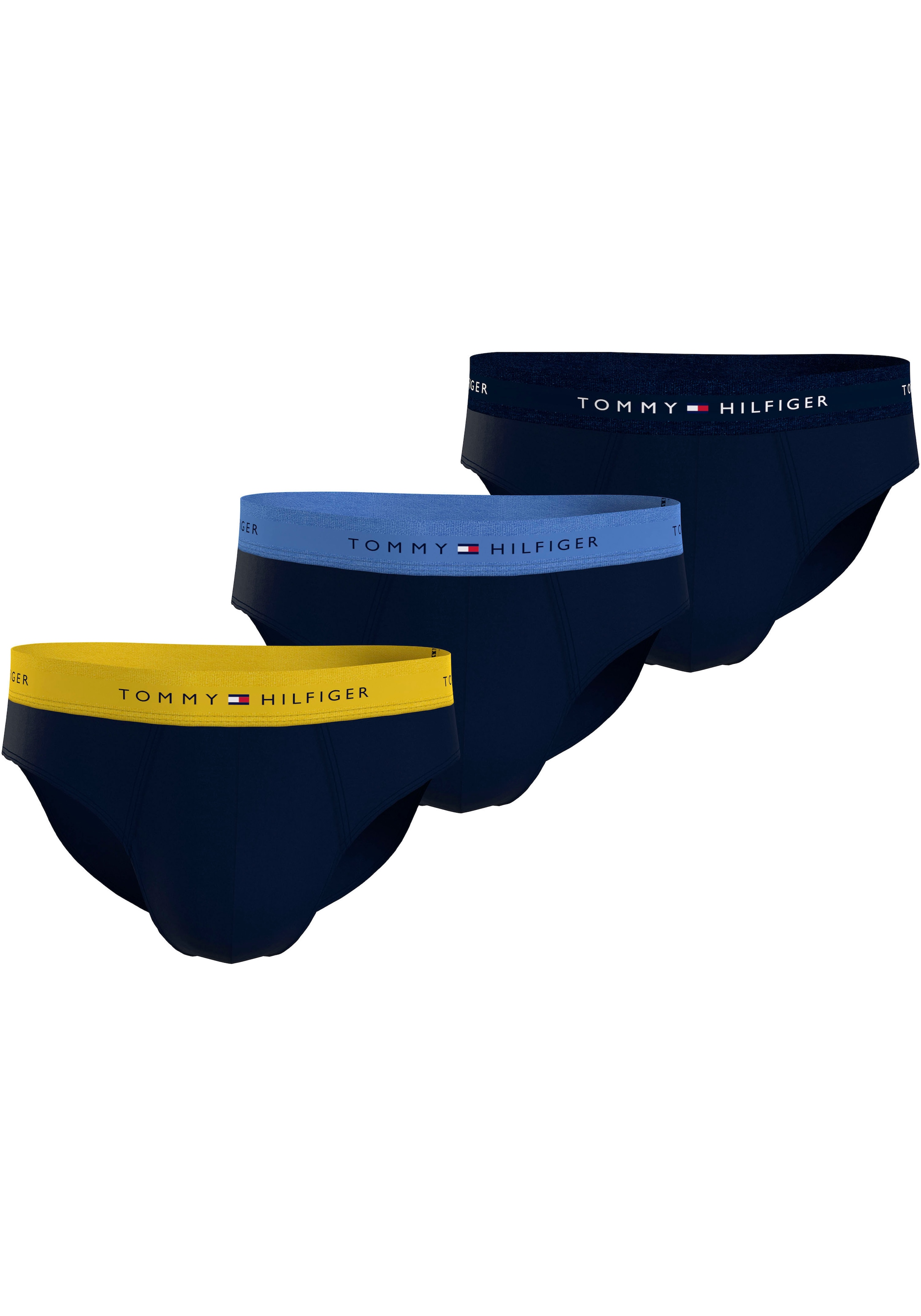 Tommy Hilfiger Underwear Slip »3P BRIEF WB«, (Packung, 3 St., 3er), mit Logobund