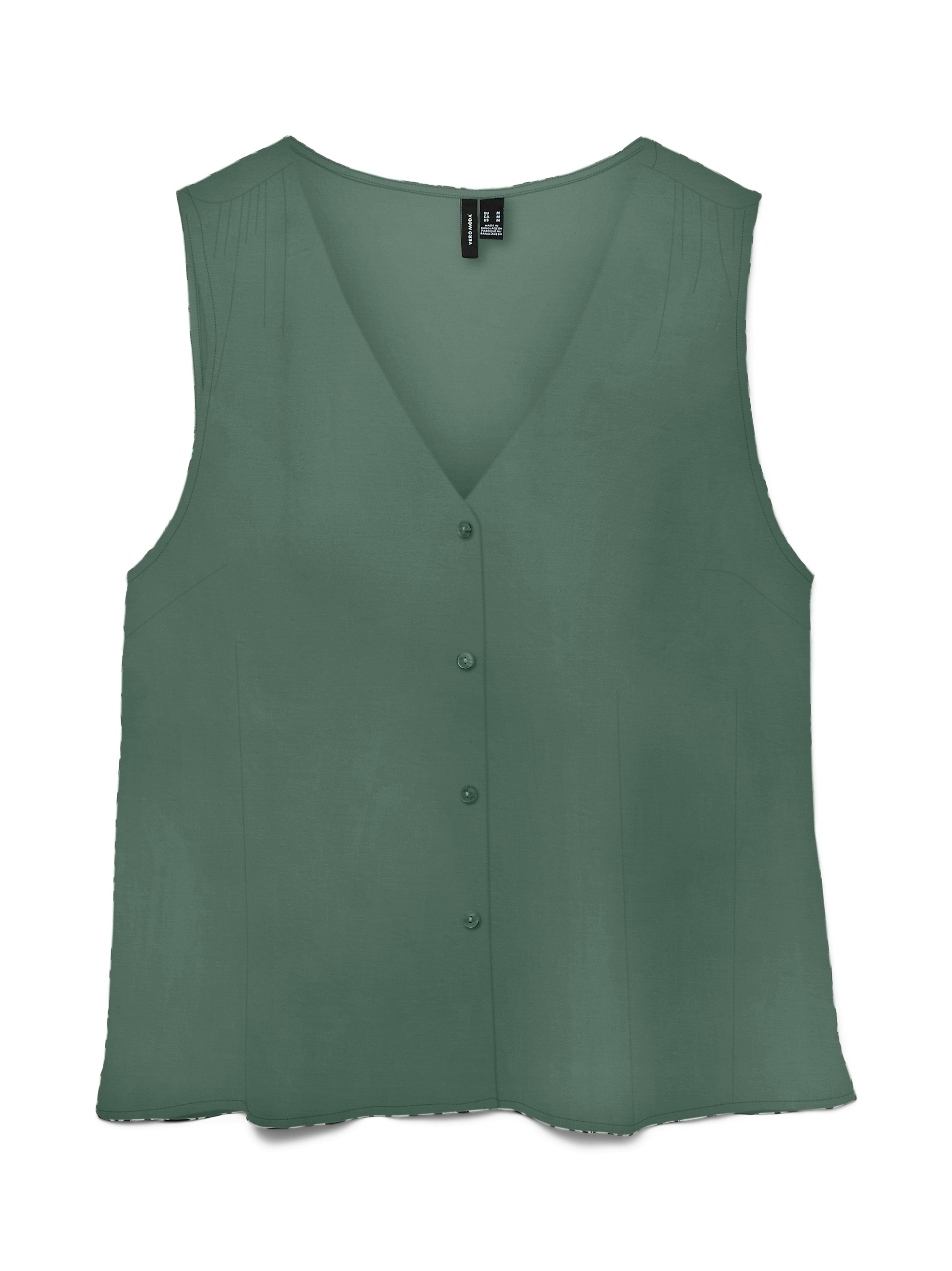 Vero Moda Shirttop »VMMENNY SL V-NECK TOP WVN GA« Viskose, regular fit