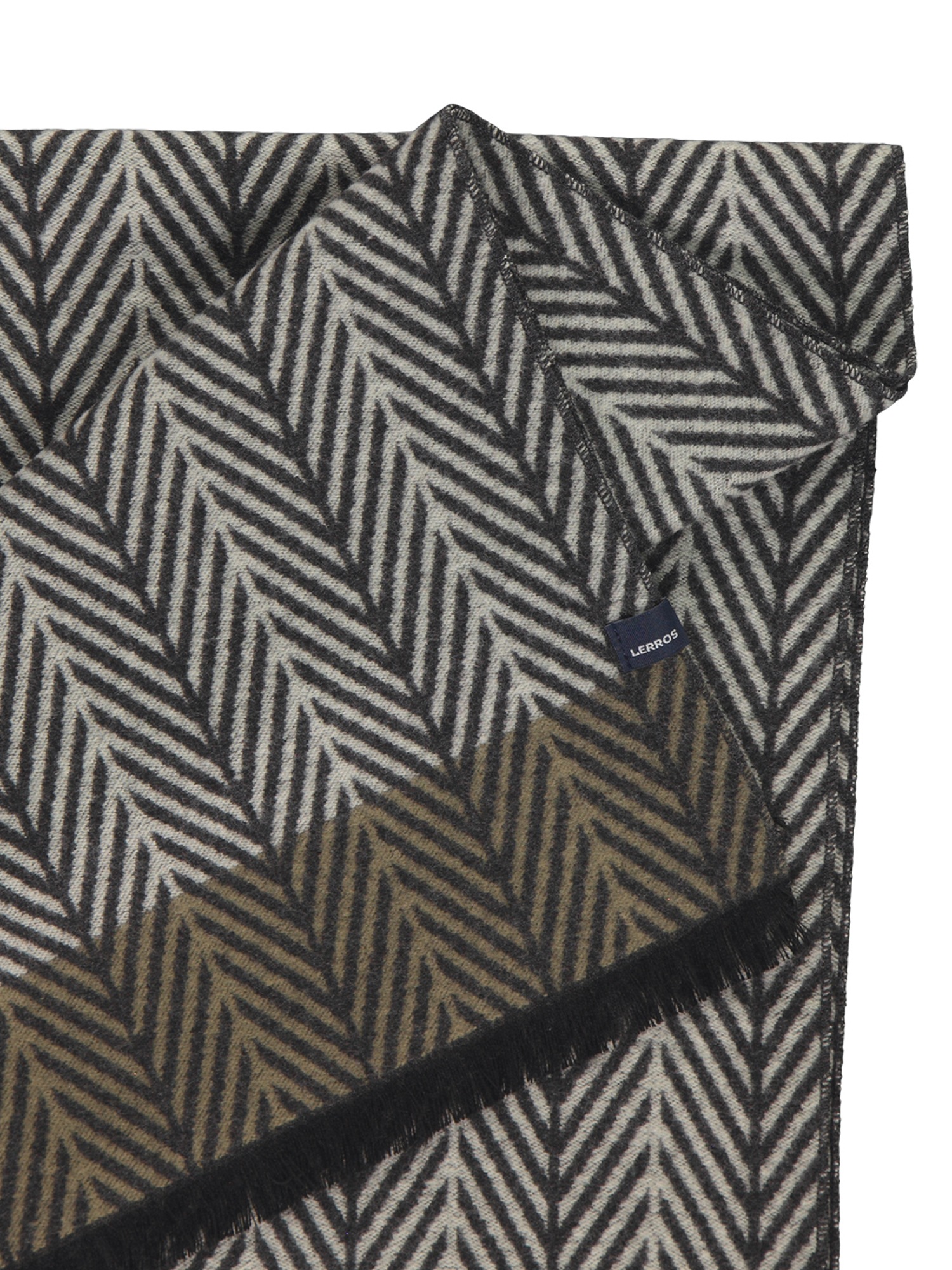 LERROS Wollschal »LERROS Herrenschal mit Fischgrat-Muster«