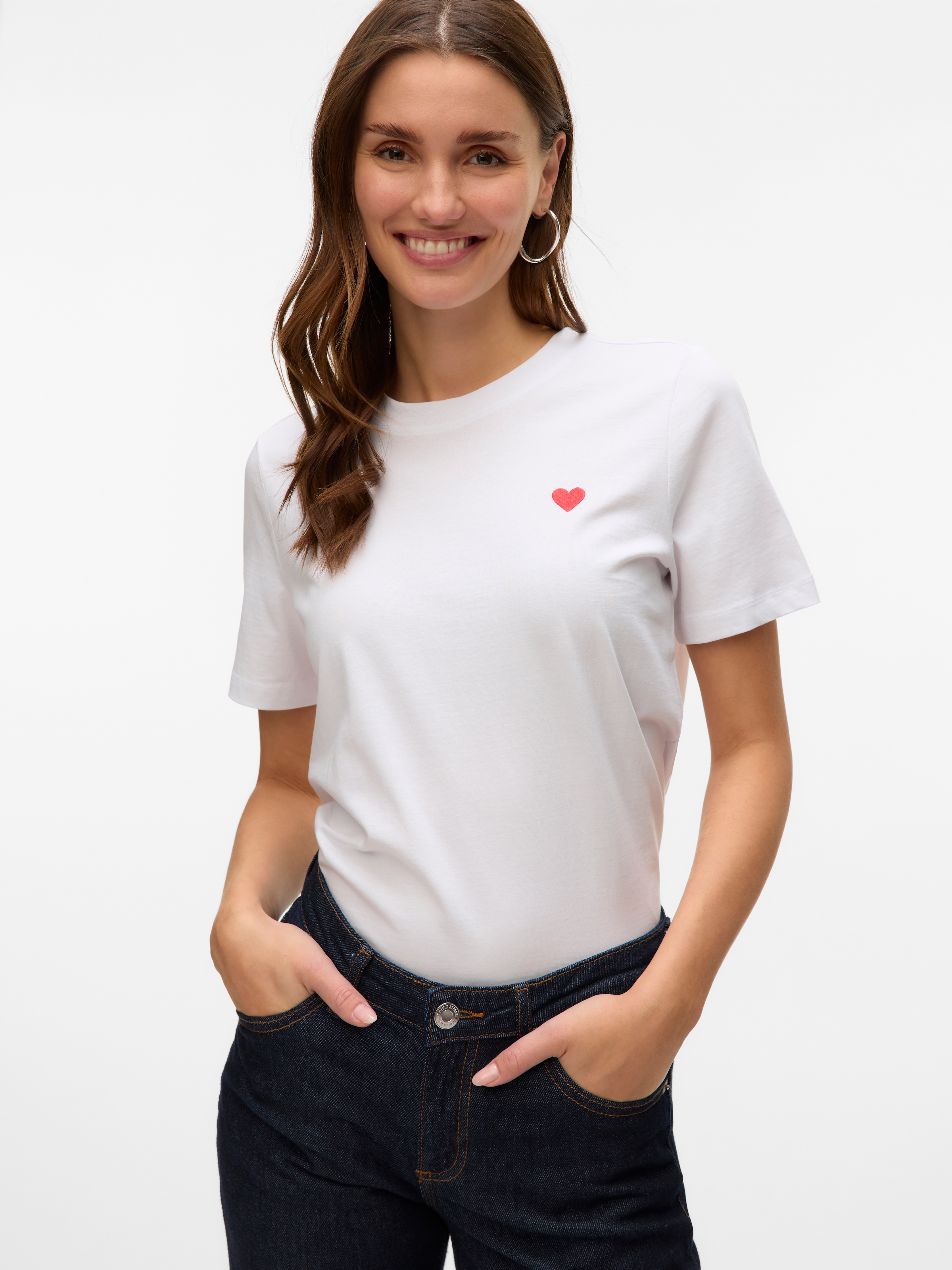 Vero Moda Kurzarmshirt »VMPAULINA SS T-SHIRT GA JRS NOOS«