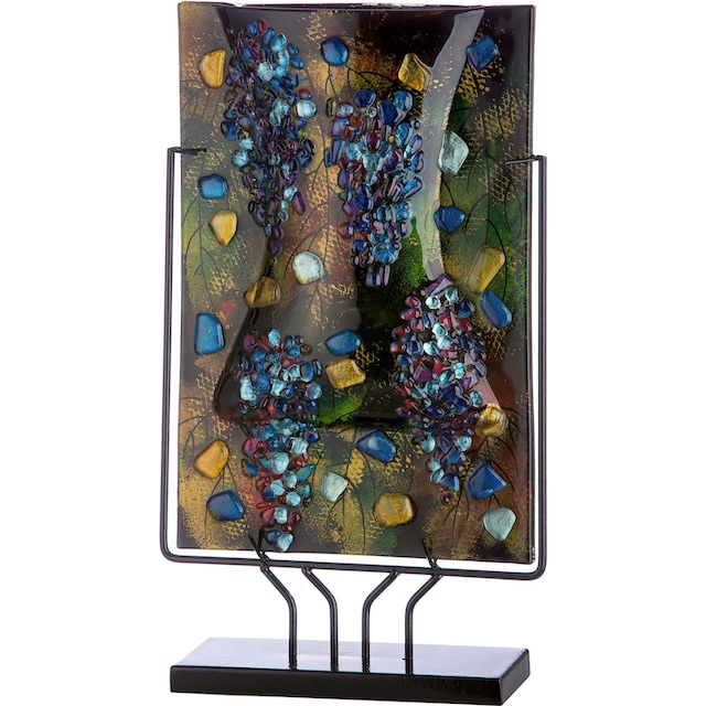 Casablanca by Gilde Dekovase »Pierre«, (1 St.), Vase aus Glas auf  Metallständer, Höhe ca. 47 cm bei OTTO