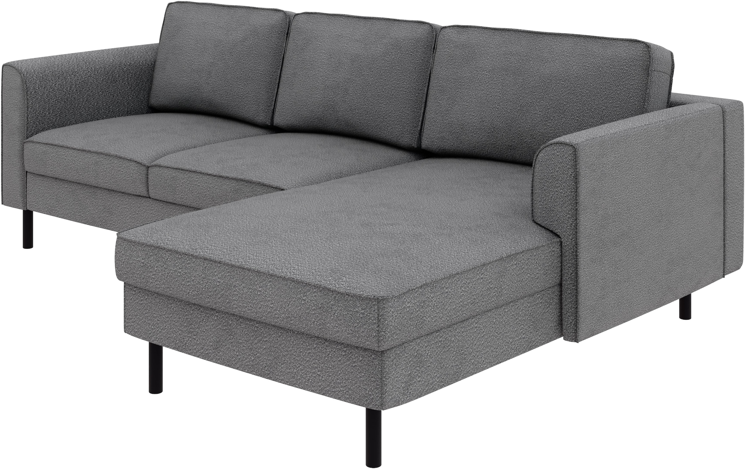 Home affaire Ecksofa »Booster Couch wahlweise mit Schlaffunktion und Bettkasten-auch in Cord«, Recamiere beidseitig montierbar, Sofa in L-Form, 232 cm