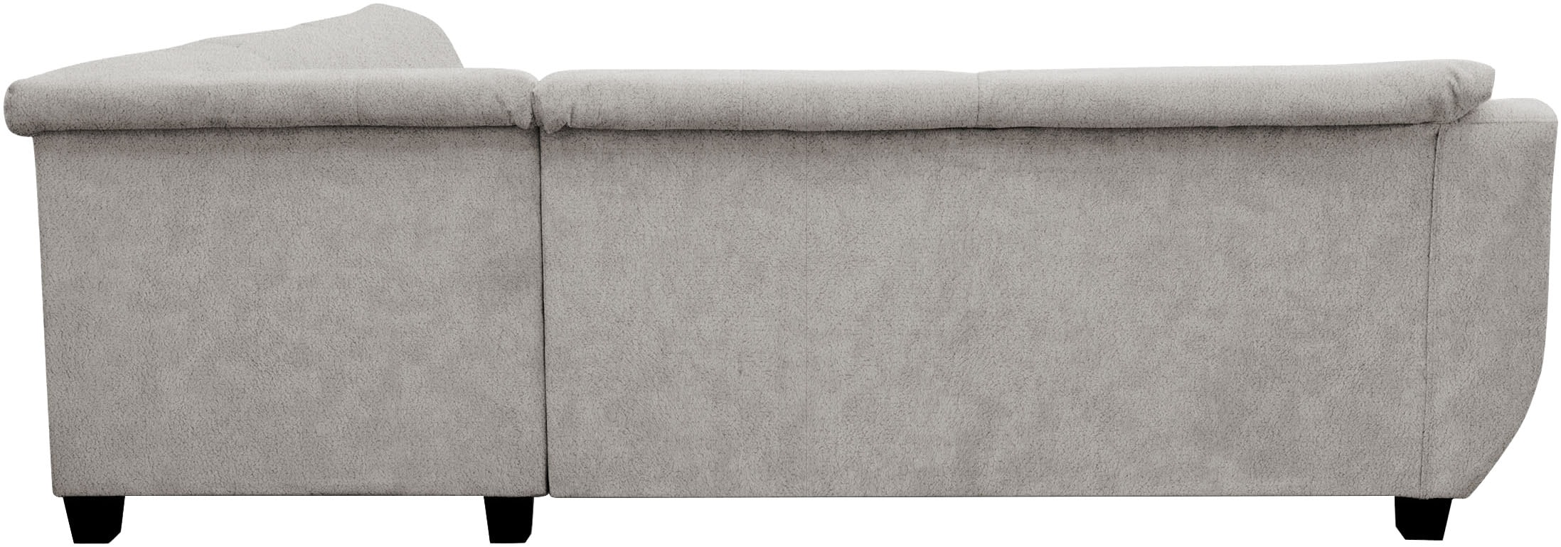 OTTO home Ecksofa »Sillkeborg 251 x 251 cm, formschönes Sofa mit dunklen Füßen« aus haustierfreundlichem Pet Friendly Bezug