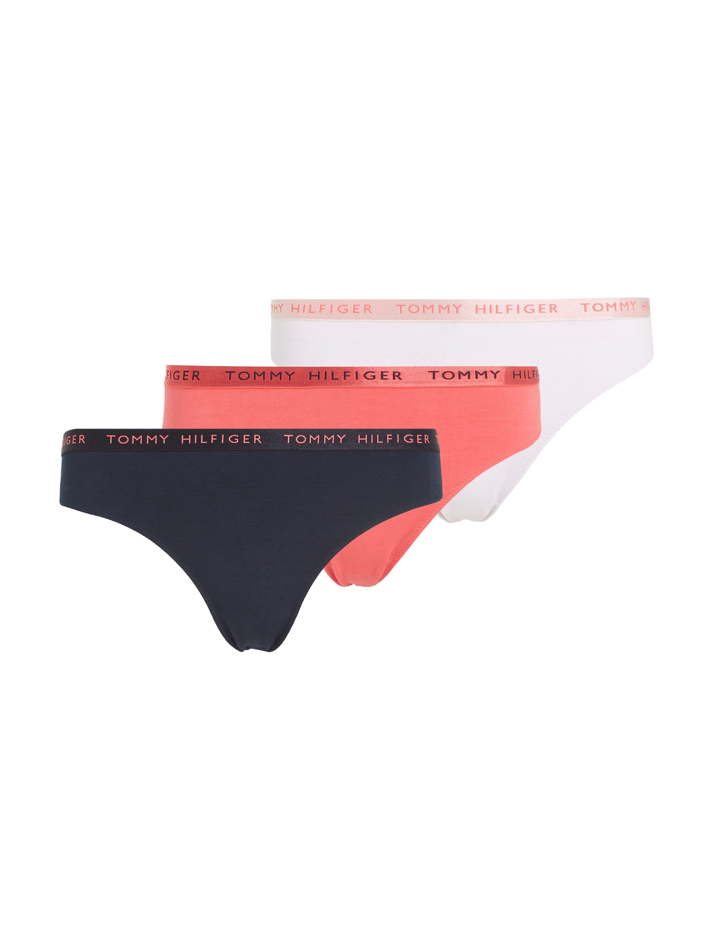 Tommy Hilfiger Underwear T-String »SHINE Shop 3 Tommy THONG mit im (Packung, PACK Hilfiger OTTO 3er-Pack), GIFTING«, Logobund Online