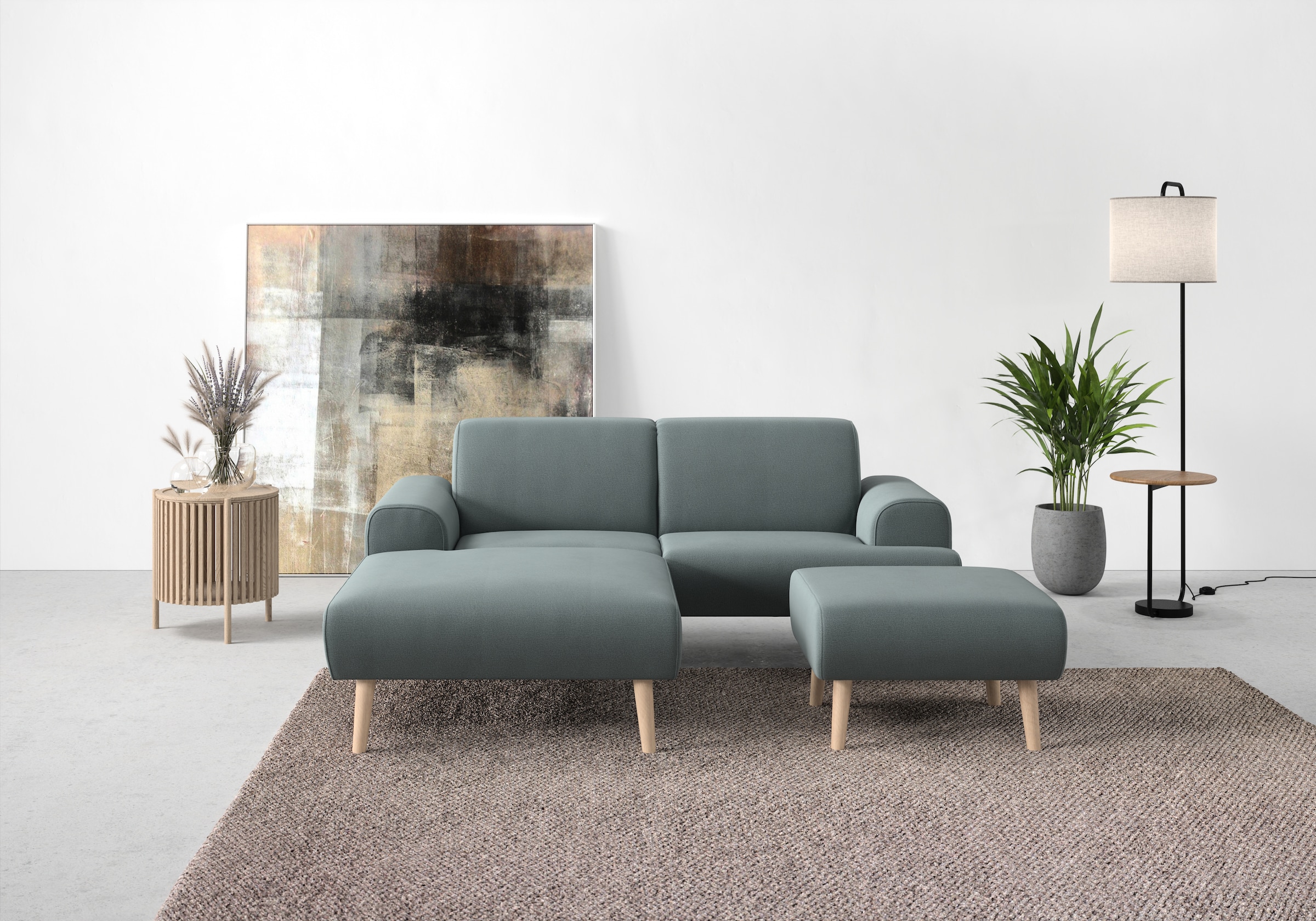 andas Ecksofa »Swift Scandic Design, komfortabler Federkern, Breite 192cm, L-Form«, Federkern-Polsterung, B/T/H: 192/83/176 cm