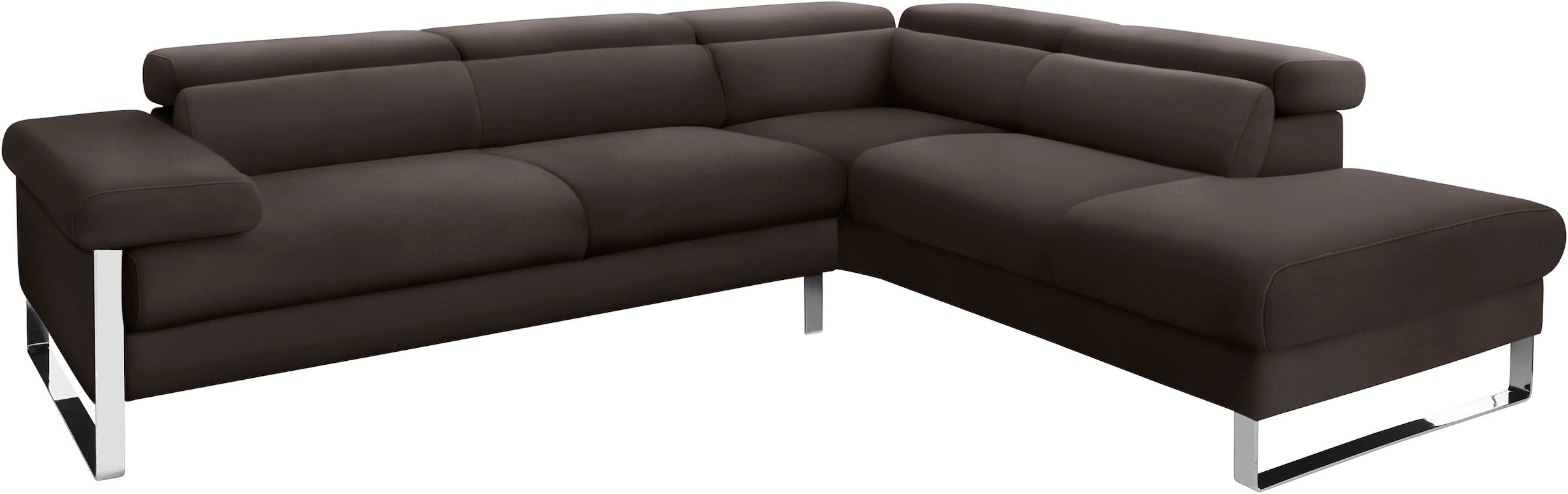 Ecksofa »finn«, German Design Award 2016, Fußgestell Chrom glänzend, Breite 281 cm