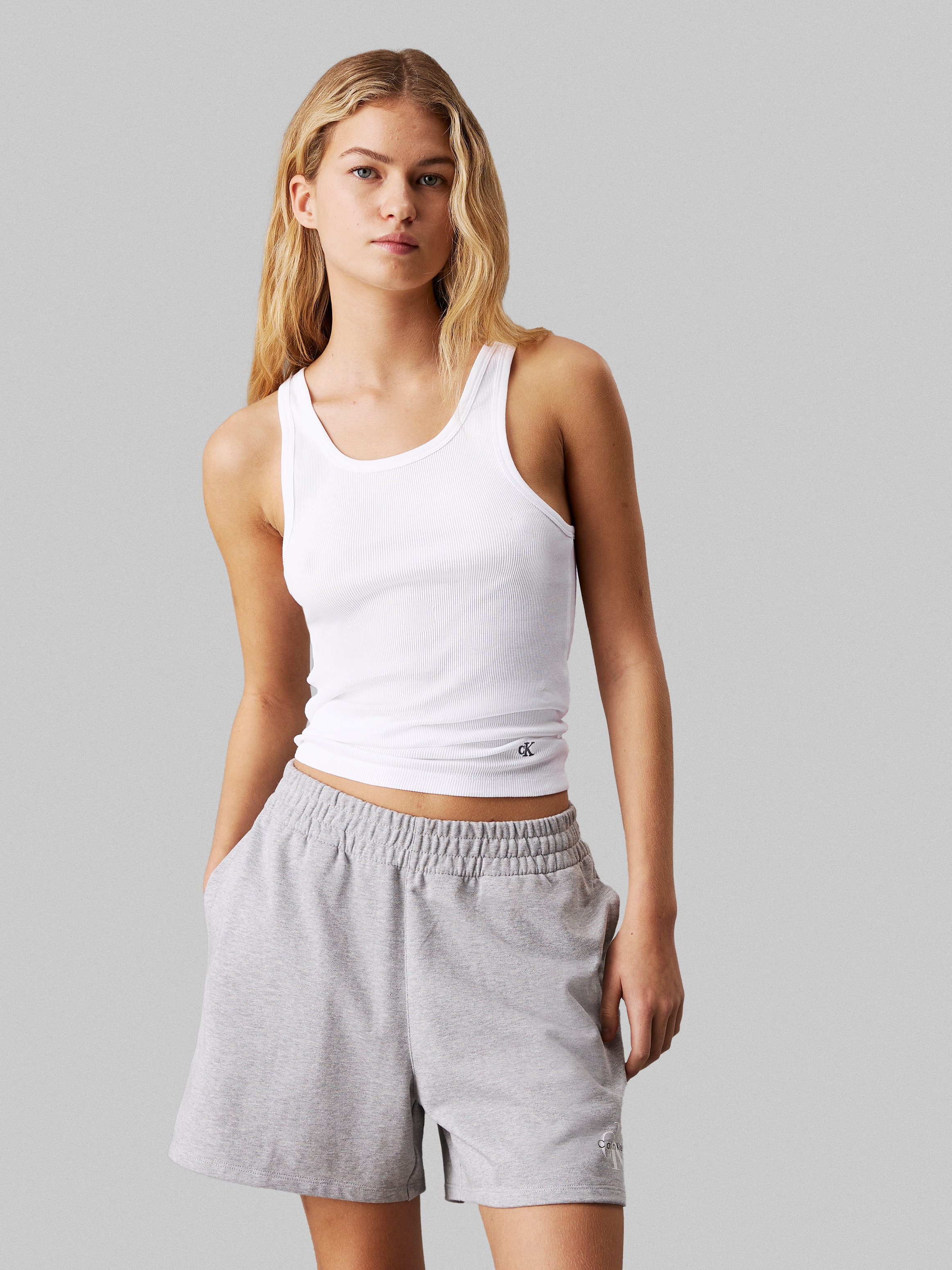 Calvin Klein Underwear Tanktop »SCOOP NECK COTTON TANK 3PK«, (Packung, 3 tlg., 3er-Pack), mit Logostickerei