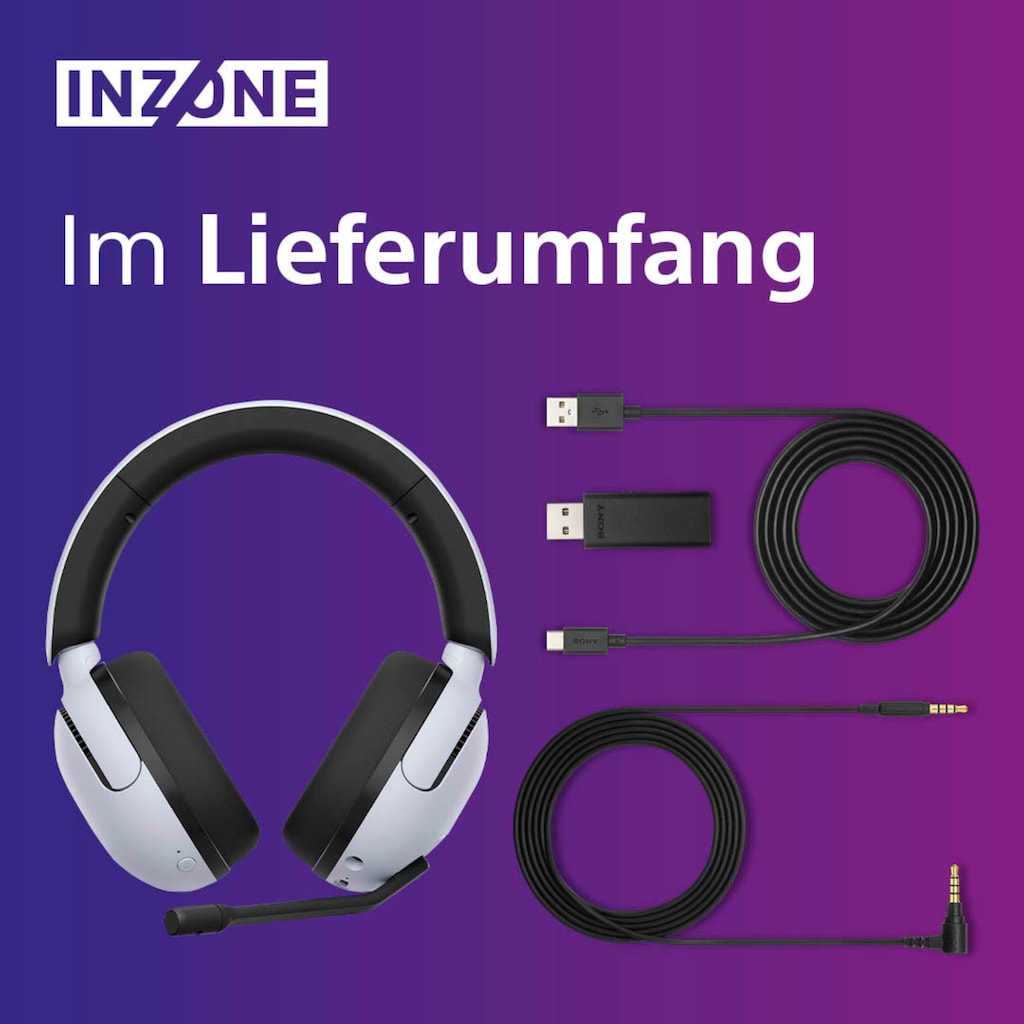 Sony Gaming-Headset »INZONE H5«, Bluetooth, Rauschunterdrückung