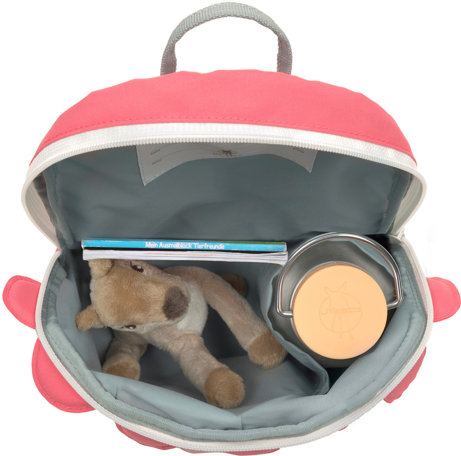 LÄSSIG Kinderrucksack »About Friends, Tiny Backpack, Dino rose«, PETA-approved vegan
