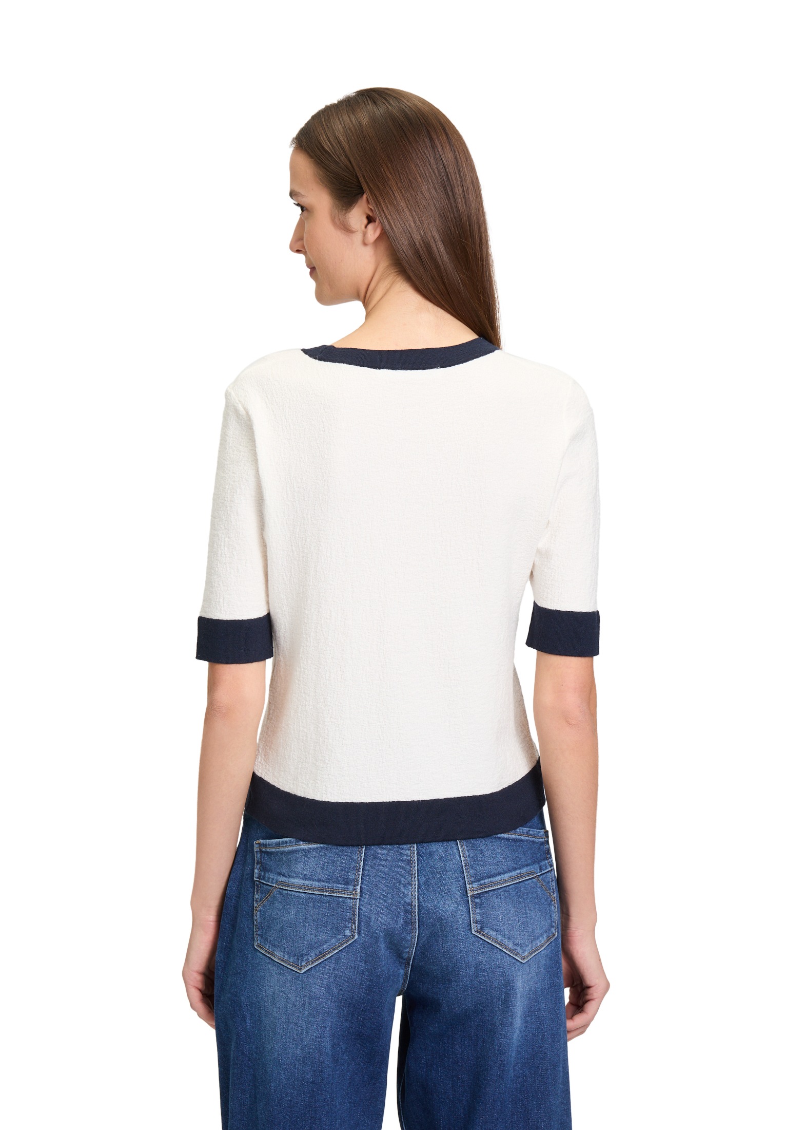 Betty&Co Rundhalspullover »Feinstrickpullover mit Rundhalsausschnitt«