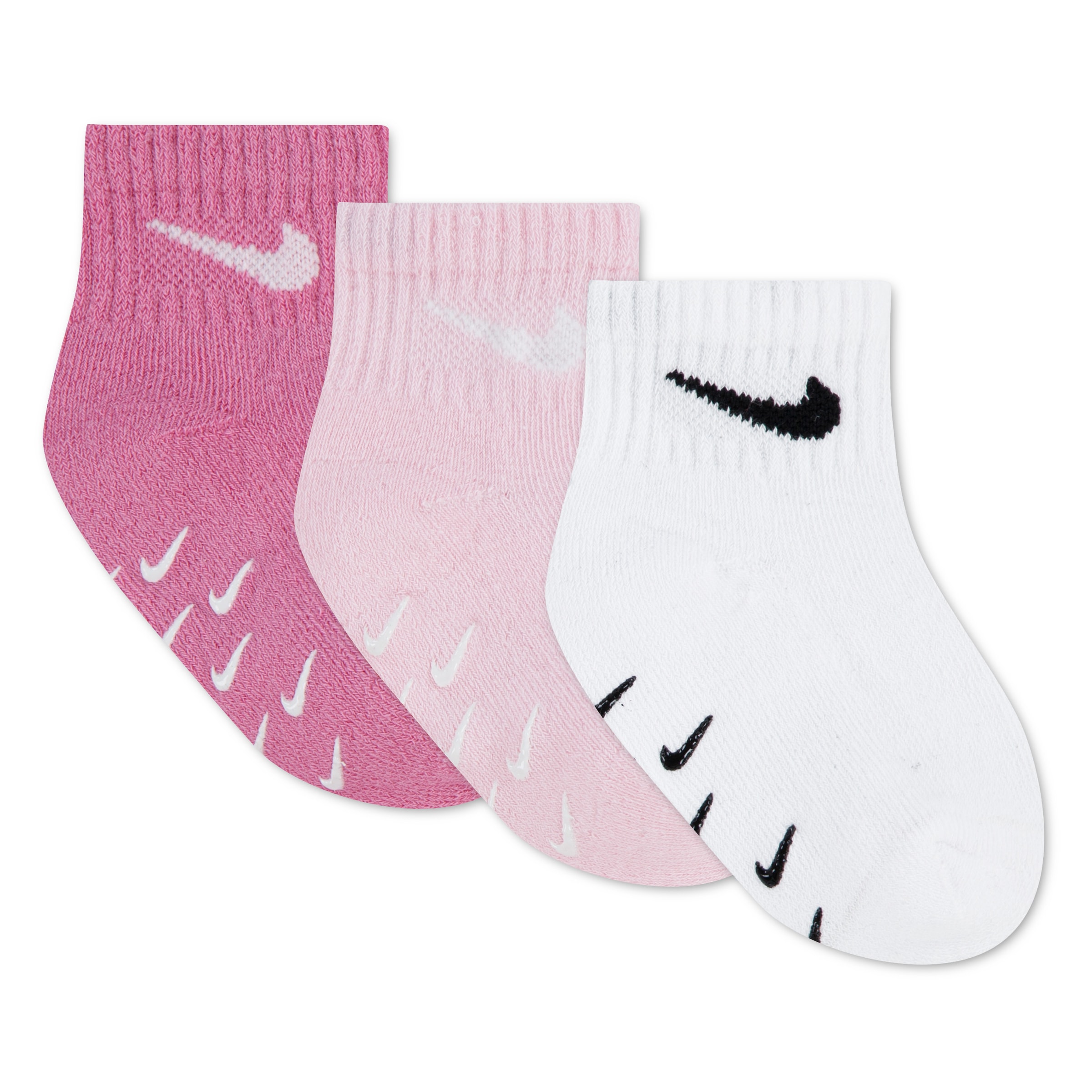 Nike Sportswear Socken »NHN 3PK INF/TODD GRIPPER QTR S« 3 Paar tlg. für Babys, dreierpack, mit Elasthan-Anteil