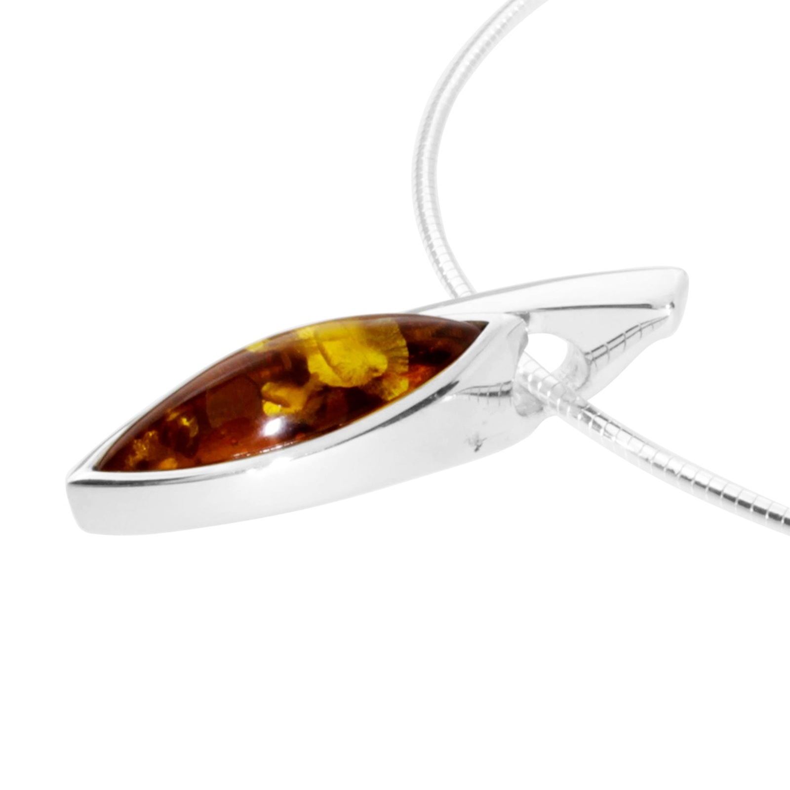 OSTSEE-SCHMUCK Kette mit Anhänger »- Gleiter-Marieke - Silber 925/000 - Bernstein«
