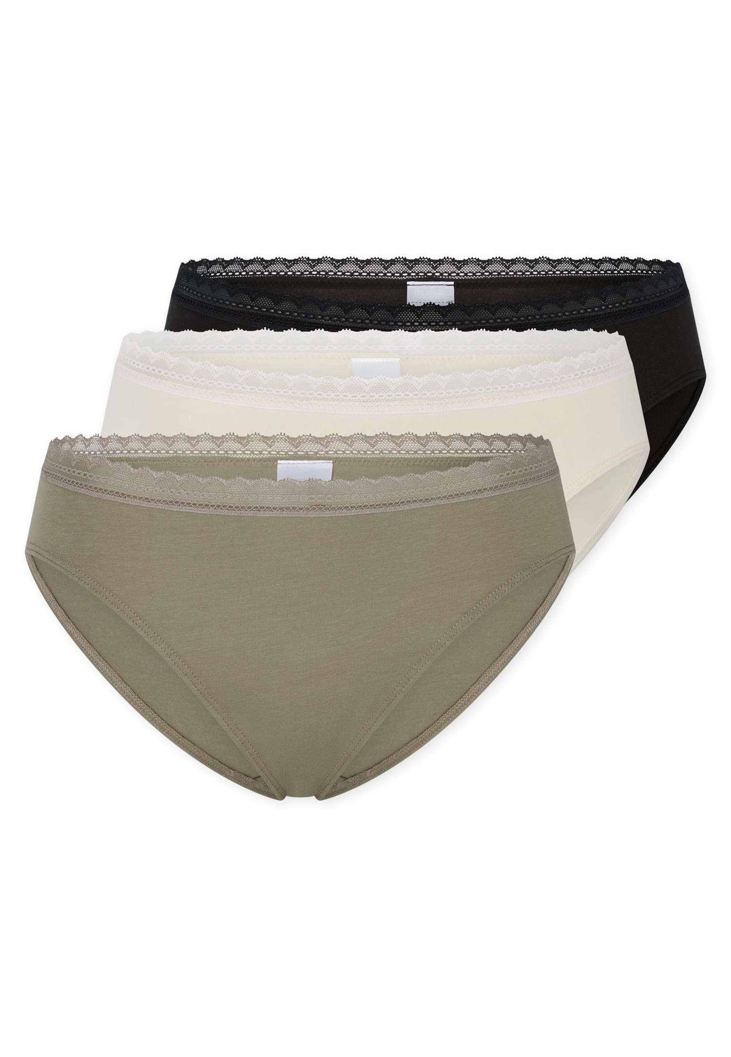 Schiesser Rioslip »Modern Multipacks« 3er Pack,  Spitzenbänder, Baumwollmischung, Single Jersey