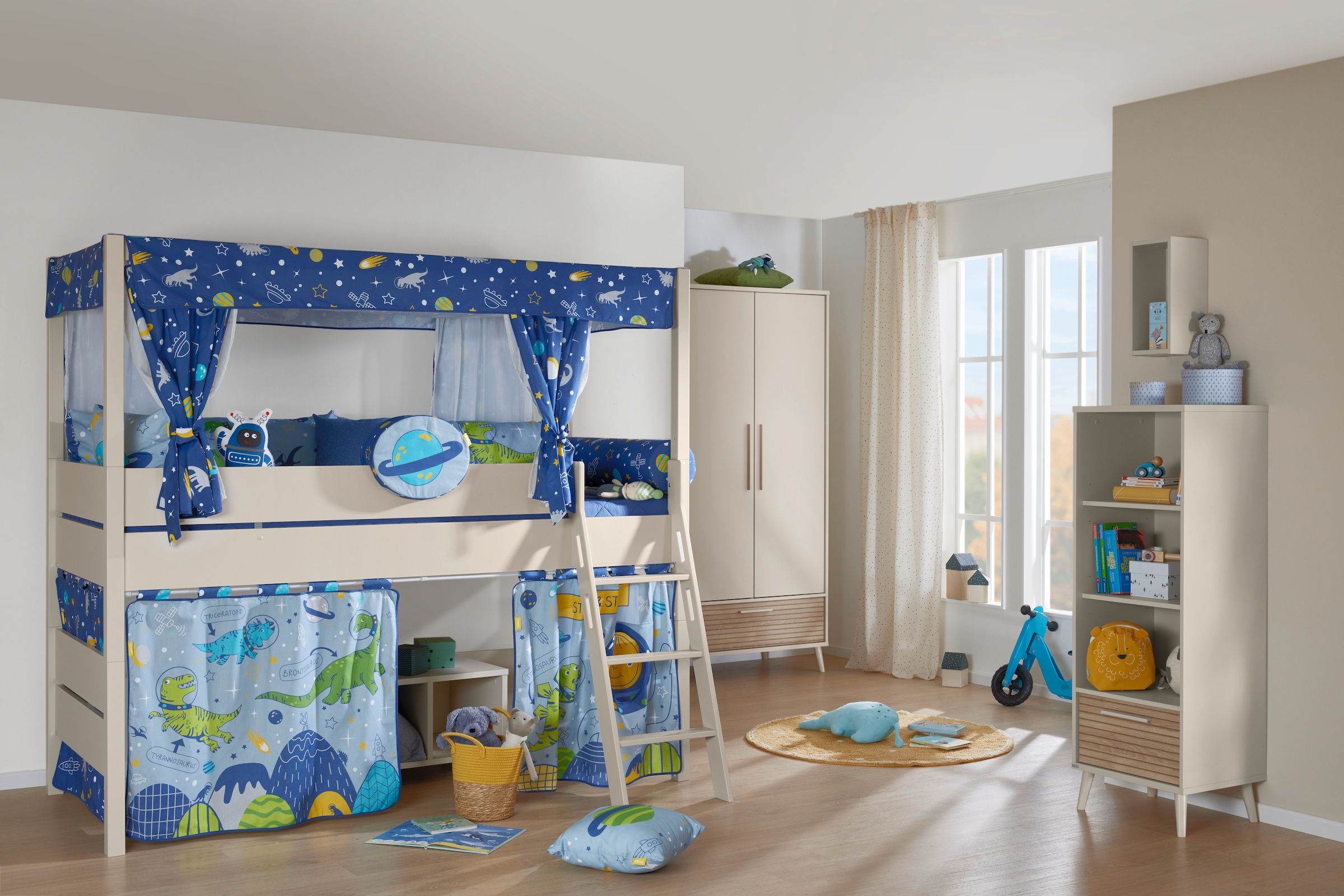 PAIDI Spielbett »TIAGO in verschiedenen Größen und Farben, mit Leiter« Höhe 120 / 160 cm, 120 kg Tragkraft, 5 Jahre Garantie, 