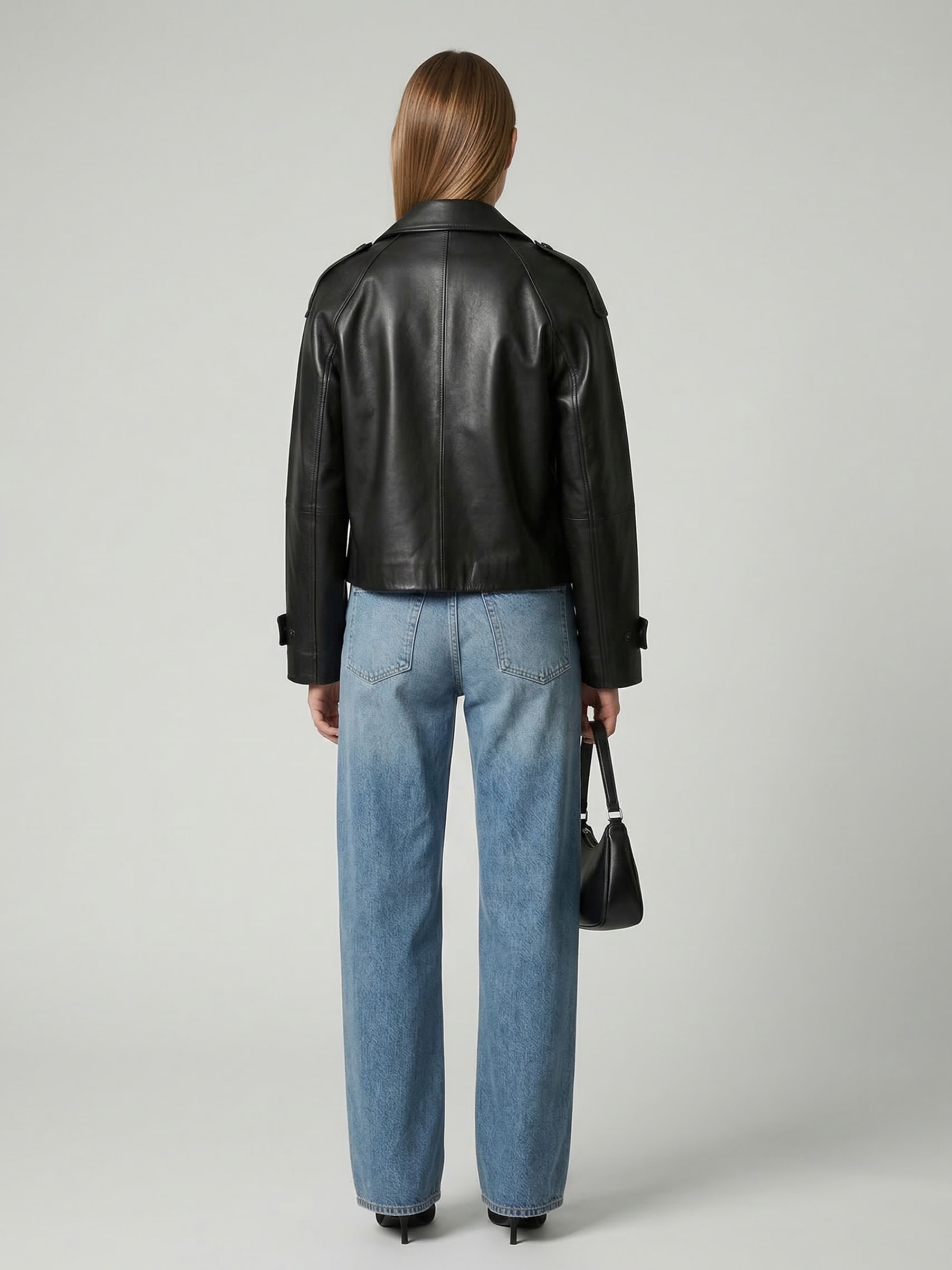 RICANO Lederjacke »Trenchcoat Jacke Yvette« ohne Kapuze Handgefertigt aus echtem Leder