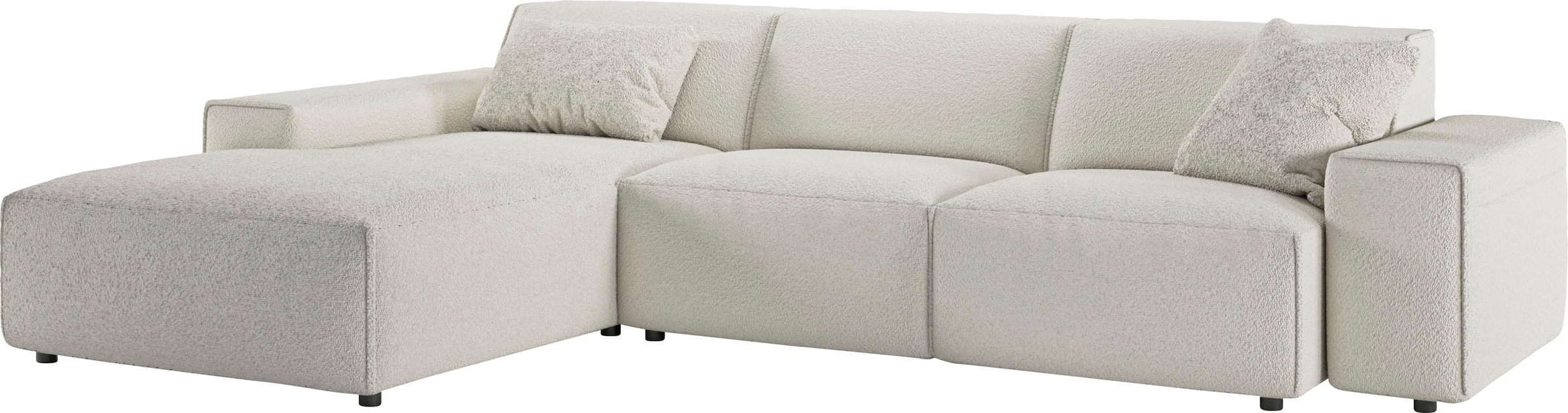andas Ecksofa »Glimminge auch in Breitcord, Feincord, Bouclé + Easy care-Bezug«, L-Form, Breite 294, Zierkissen