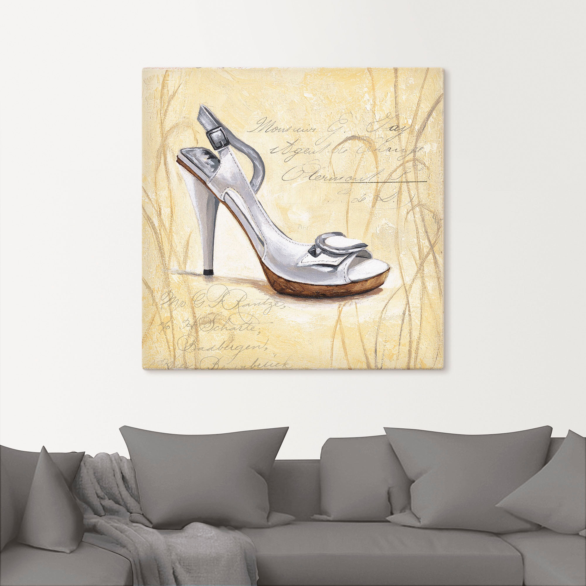 Artland Leinwandbild »Stiletto IV - Schuh«, Mode, (1 St.), auf Keilrahmen gespannt