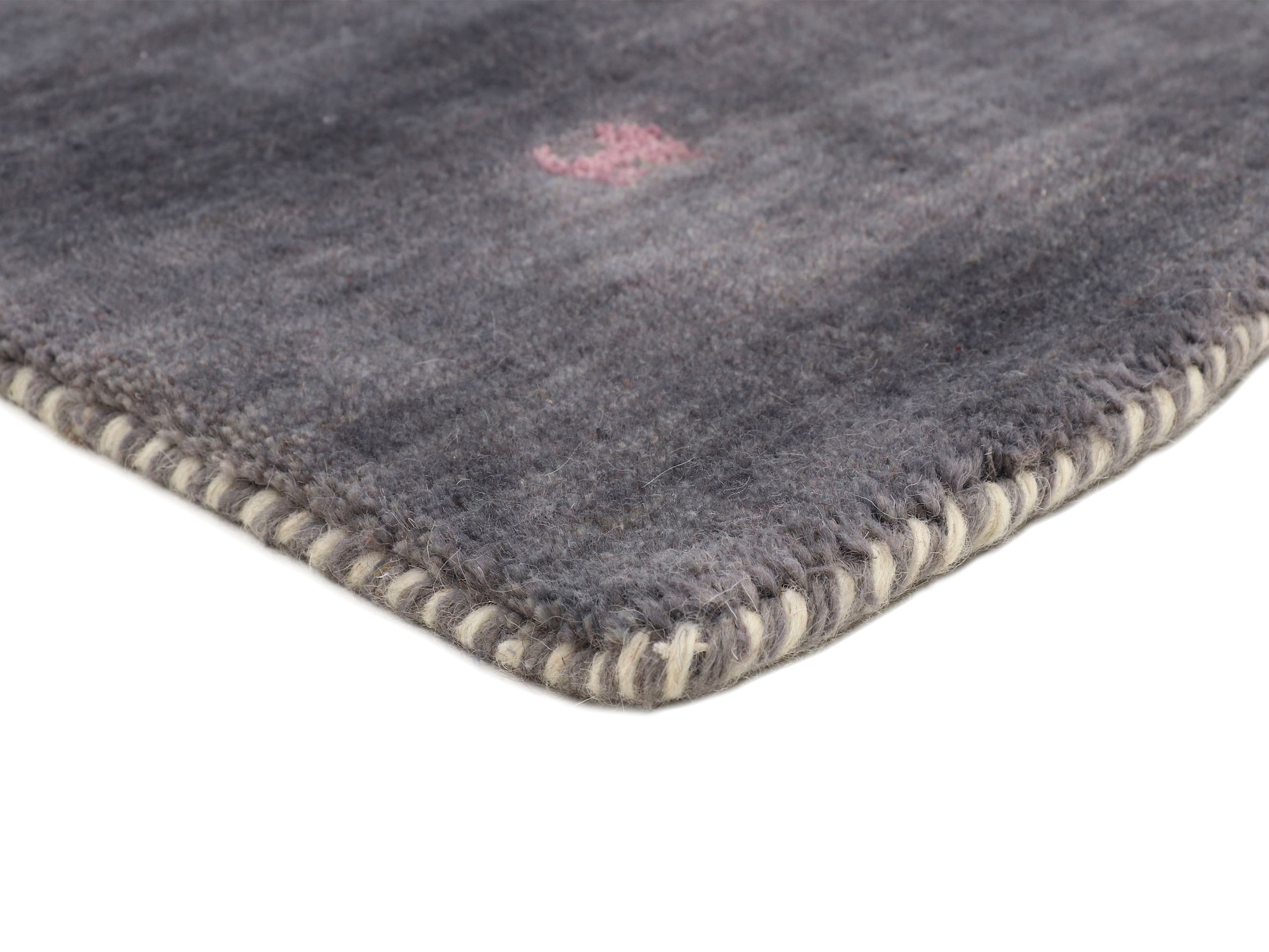 carpetfine Wollteppich »Gabbeh Uni, auch als Läufer erhältlich«, rechteckig, 15 mm Höhe, reine Wolle, handgewebt, Gabbeh Loom Tiermotiv, große Farbauswahl