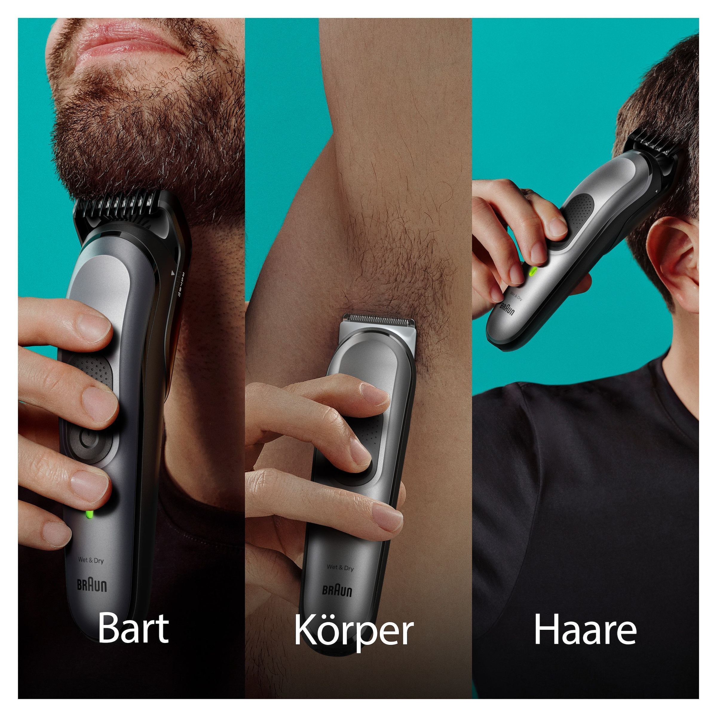 Braun Haarschneider »All-In-One Styling Set MGK7440, 11-in-1 Set für Bart«, wiederaufladbar, 100 Min. kabellose Laufzeit