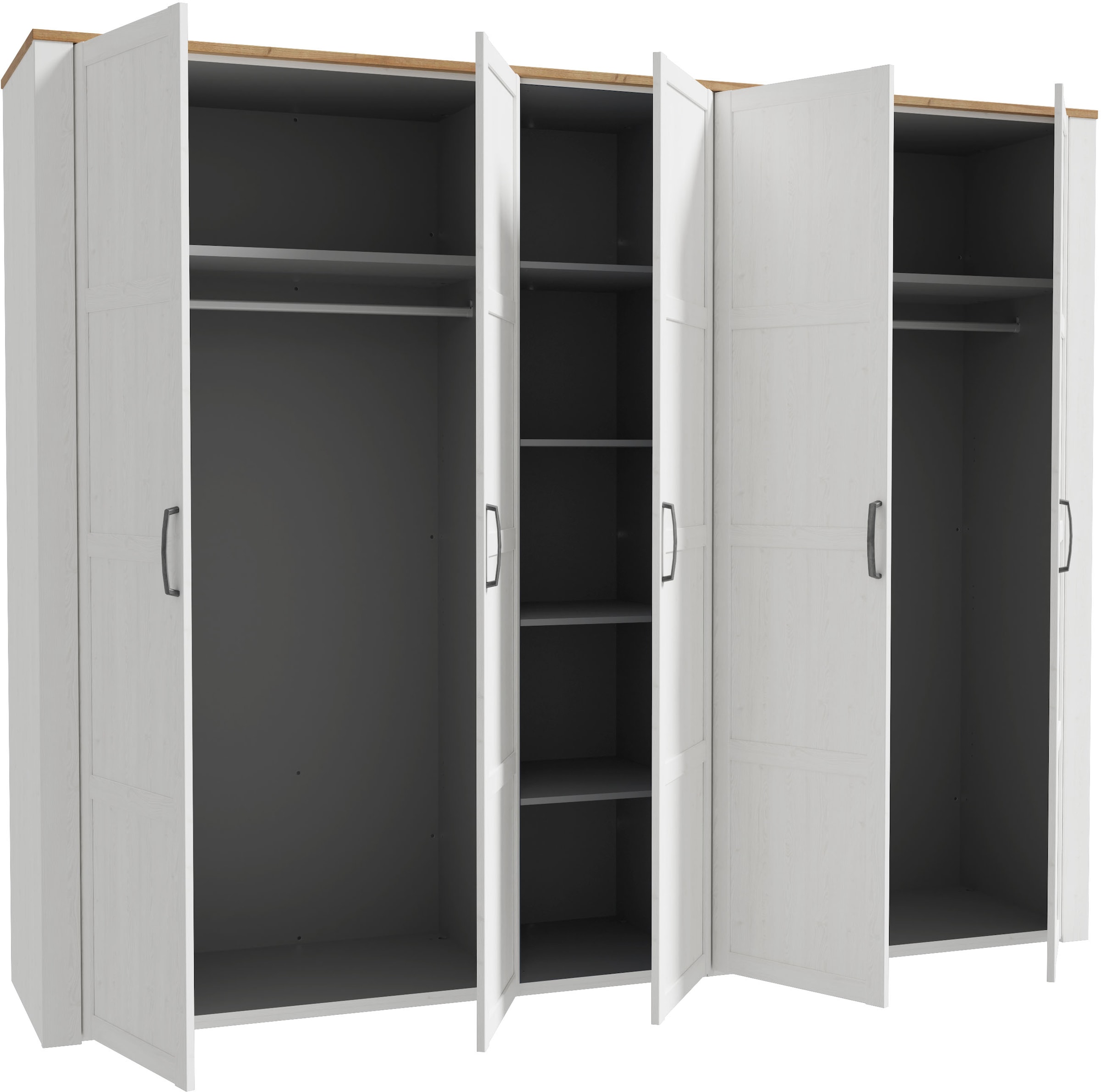 FORTE Kleiderschrank »Bohol« Höhe 214 cm, 5türig , SoftClose