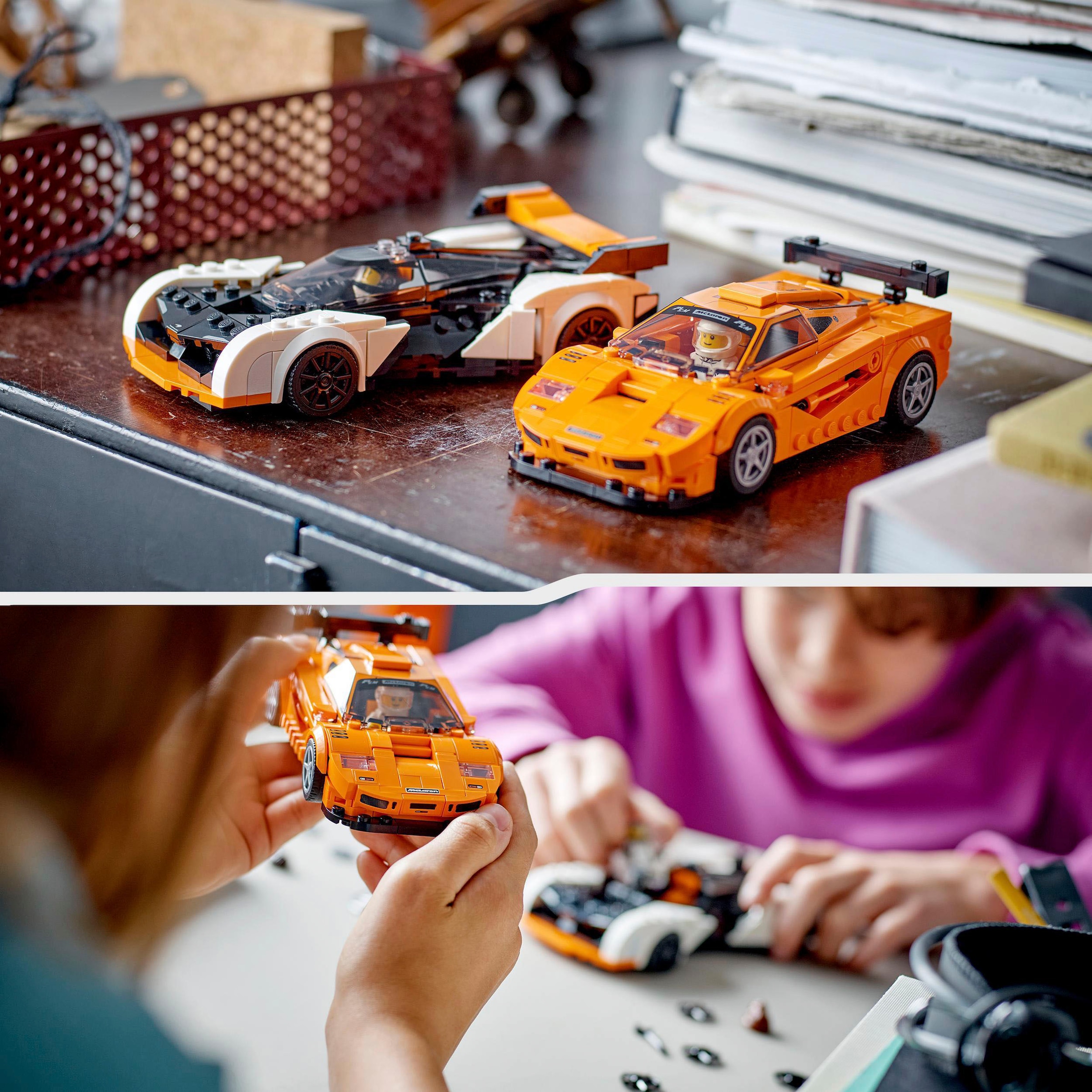 LEGO® Konstruktionsspielsteine »McLaren Solus GT & McLaren F1 LM (76918), LEGO® Speed Champions«, (581 St.)