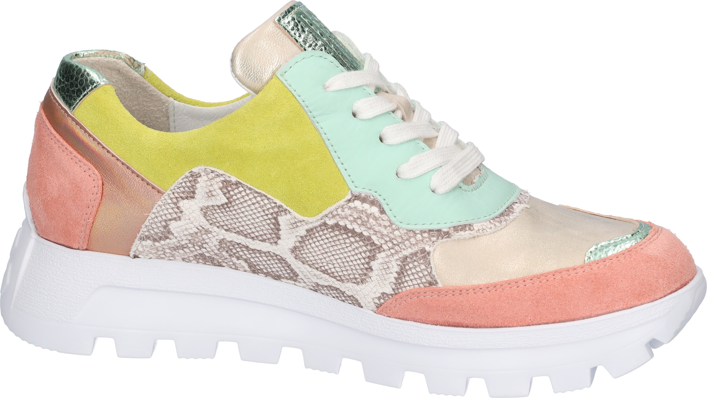 Waldläufer Sneaker »H-AJALA«  Schnürschuh, Halbschuh, Komfortschuh mit Reißverschluss, H-Weite