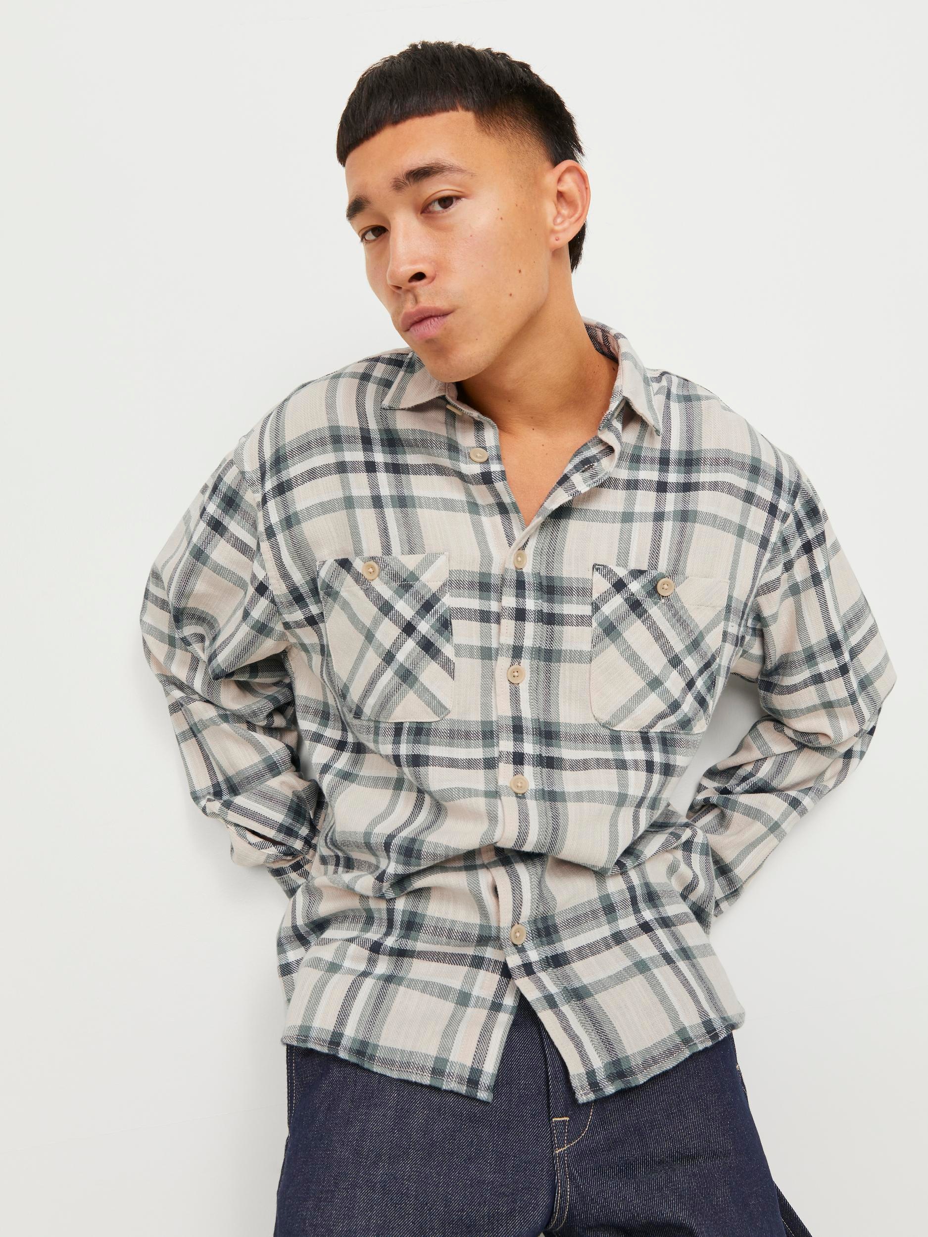 Jack & Jones Langarmhemd »JJEMICHAEL OVERSHIRT LS SN«