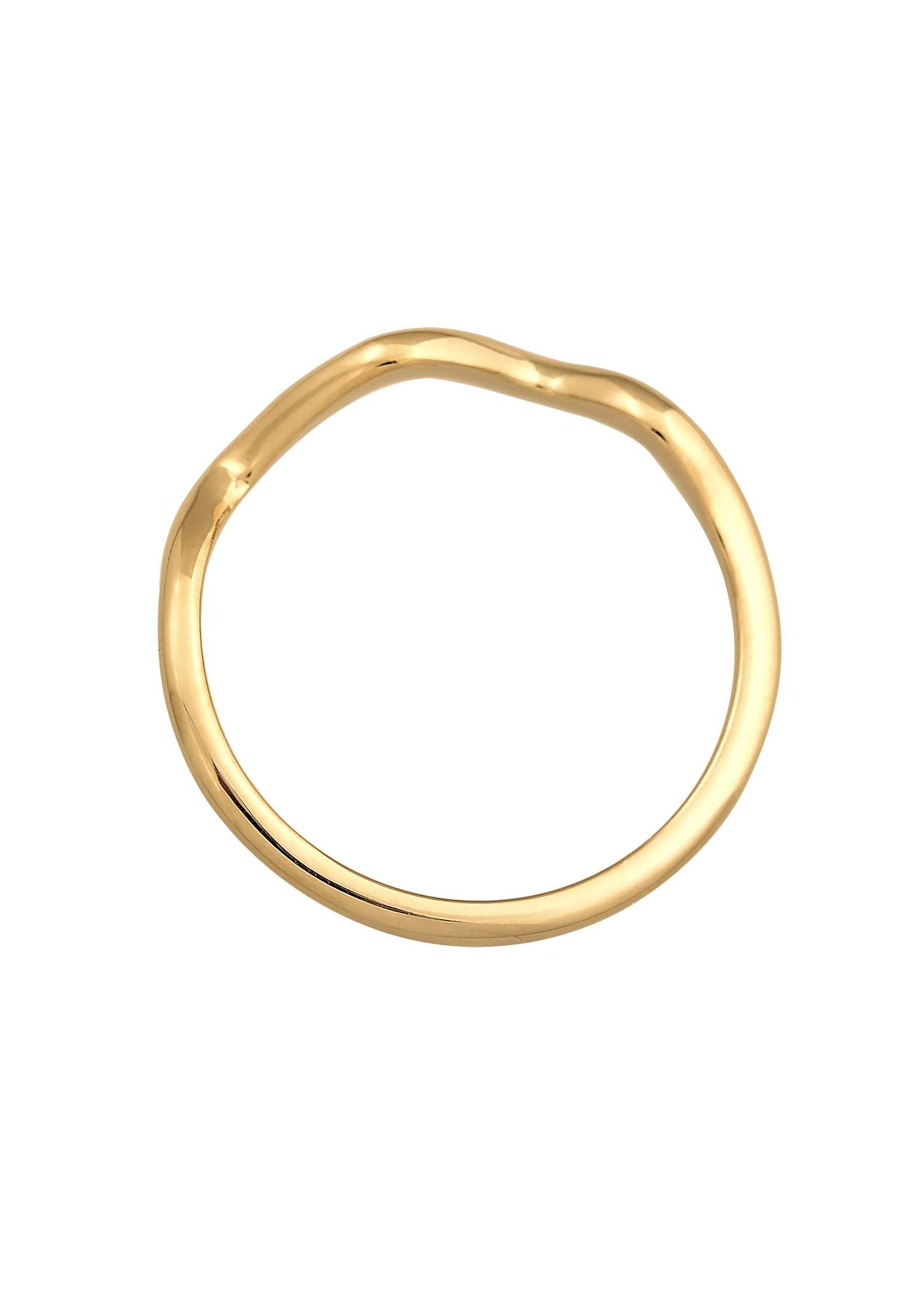 Elli Silberring »Ring Wellen Minimal Geo Trend 925 Silber«