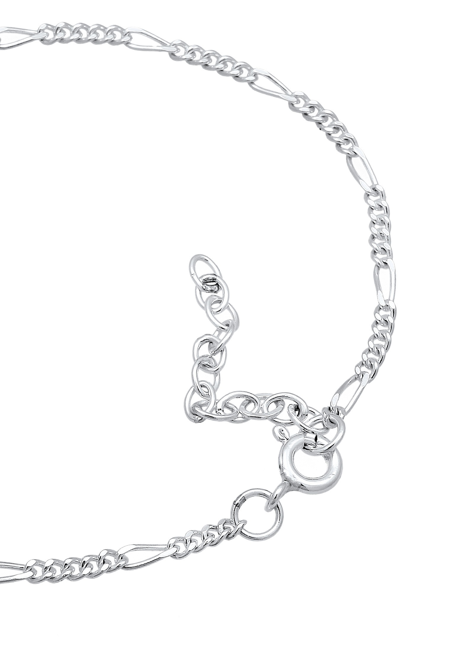 Elli Armkette »Armband Armband Figaro Panzer Basic 925er Silber«