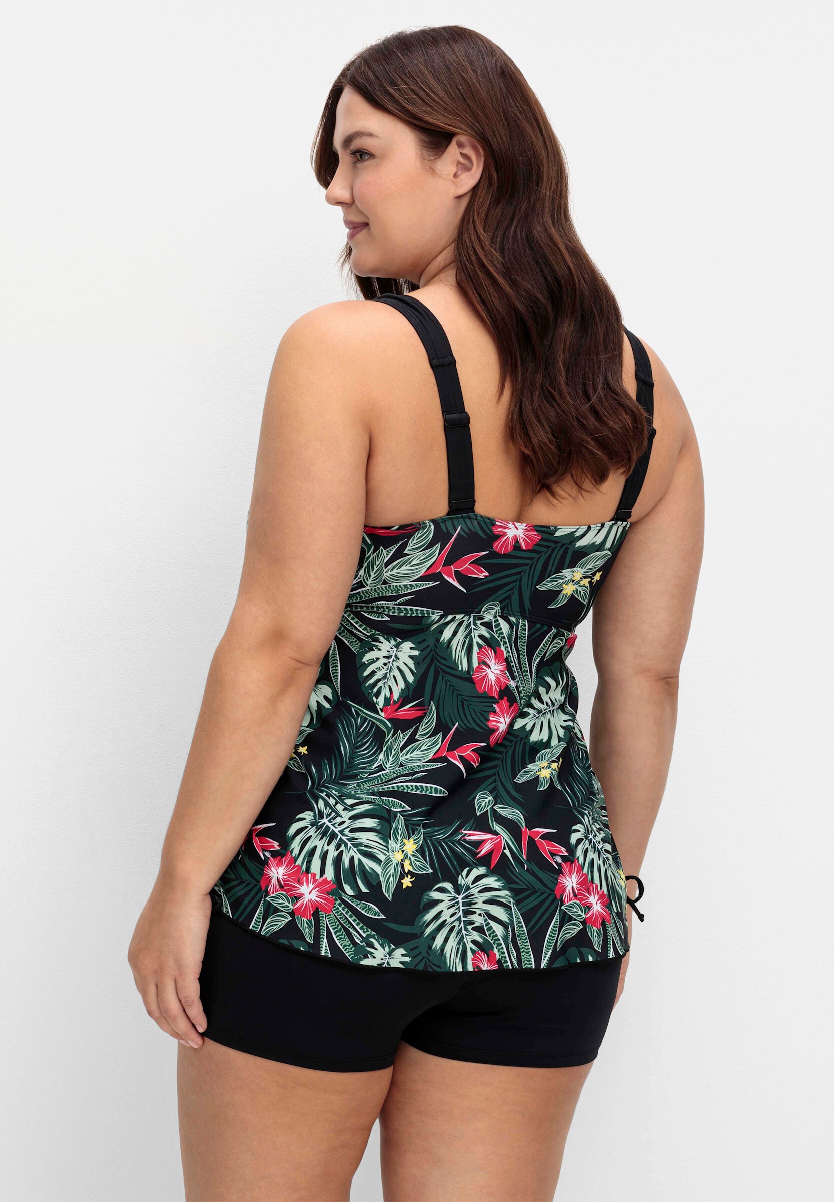 Sheego Tankini »Tankini-Top Tankini-Oberteil mit Tropical-Print«