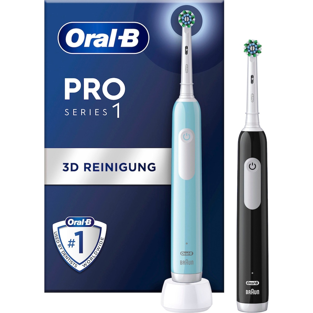 Oral-B Elektrische Zahnbürste »PRO Series 1 Doppelpack«, 2 St. Aufsteckbürsten
