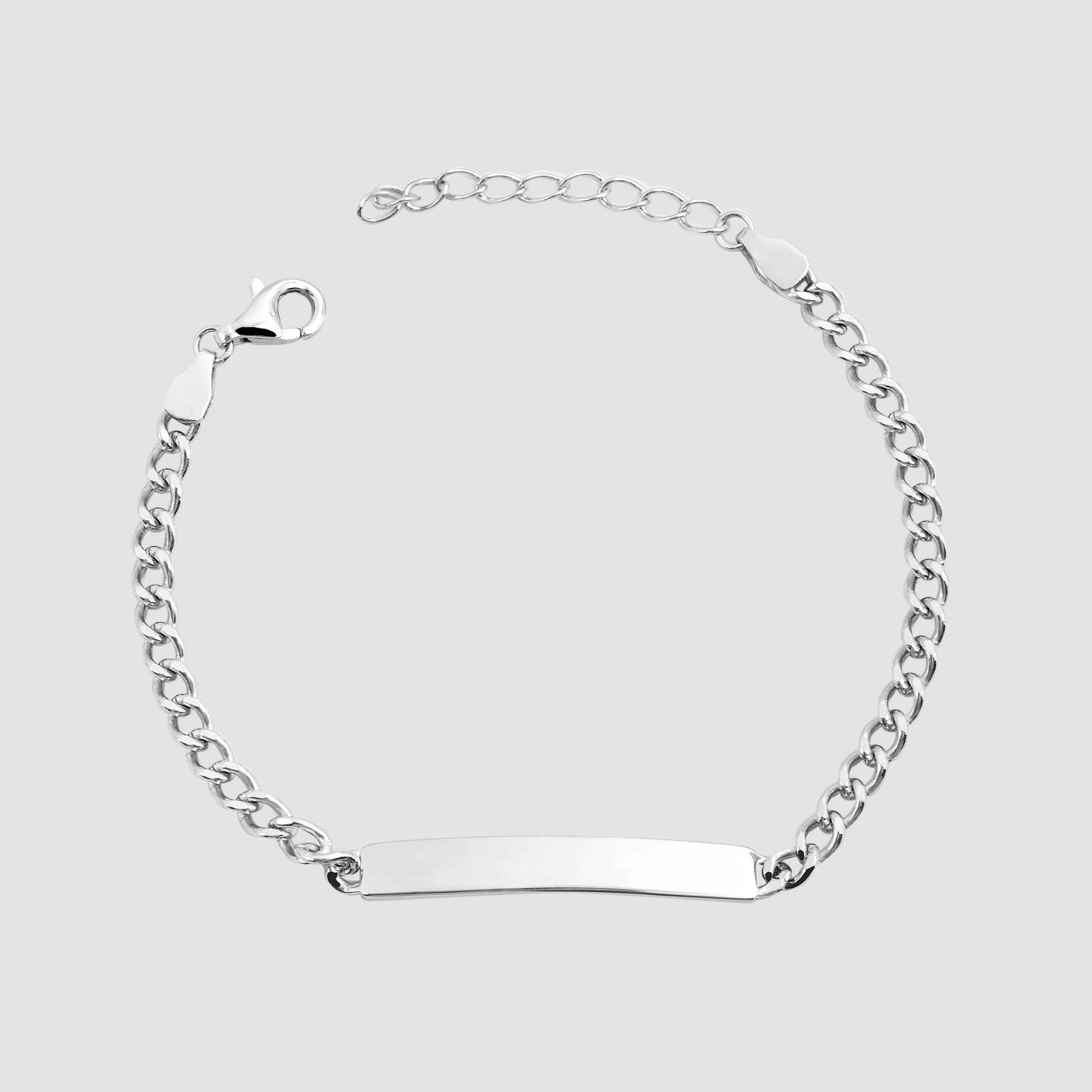 Adelia´s Panzerarmband »Damen Armband ¿ Panzerarmband aus 925 Silber 14 cm«
