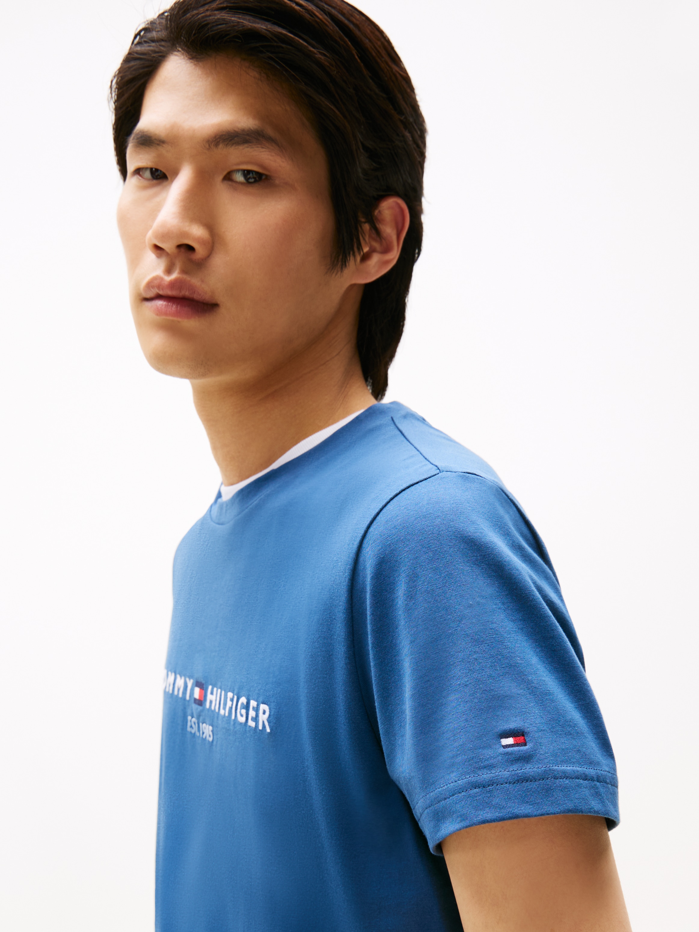 Tommy Hilfiger T-Shirt »TOMMY LOGO TEE«, aus reiner, nachhaltiger Baumwolle