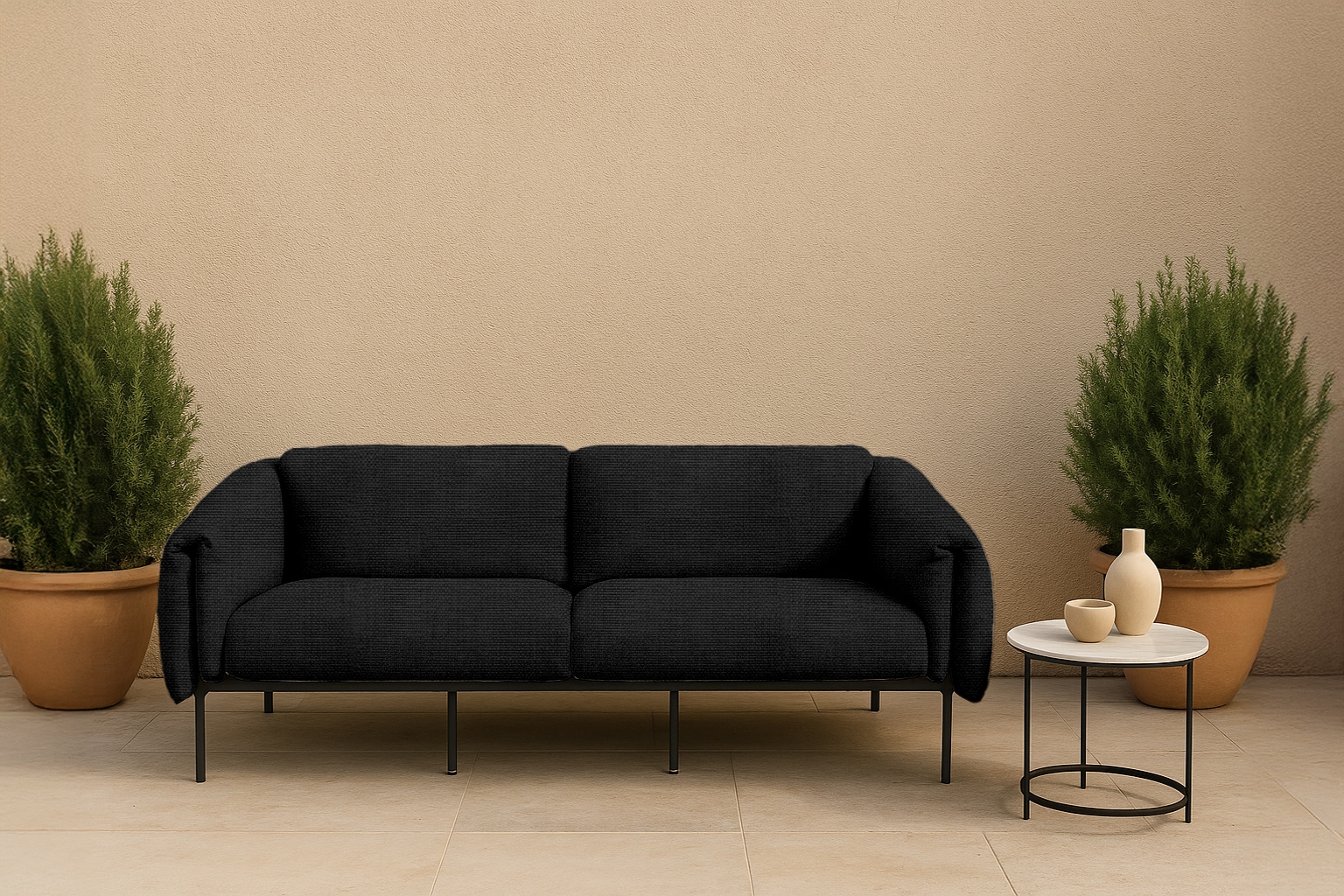 Home affaire 2-Sitzer »Lumi« Outdoor Gartensofa, wetterfeste Materialien, Breite 186 cm