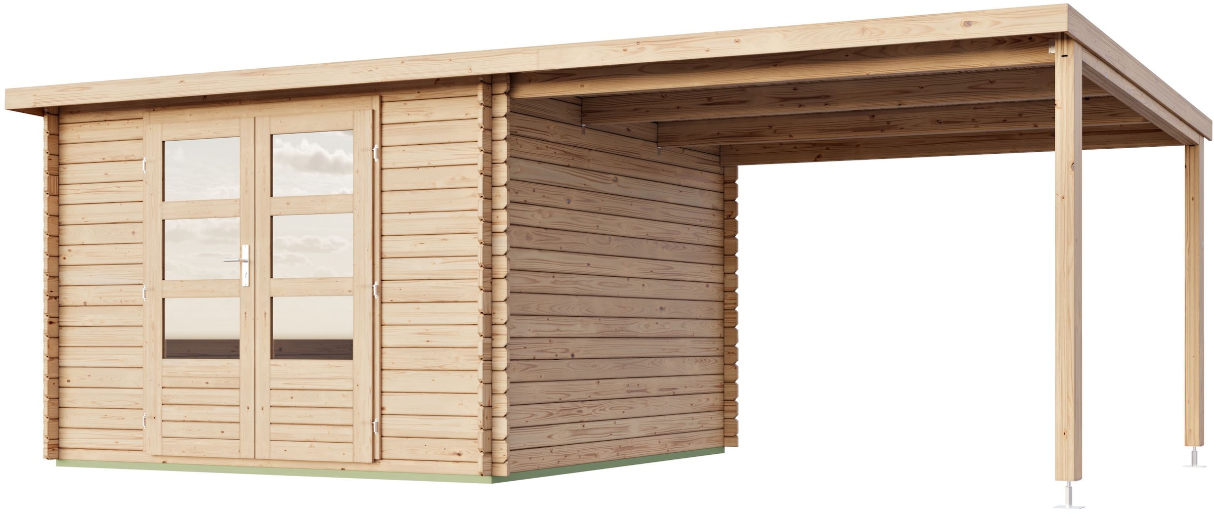 KONIFERA Gartenhaus »Supiori« inkl. Anbaudach